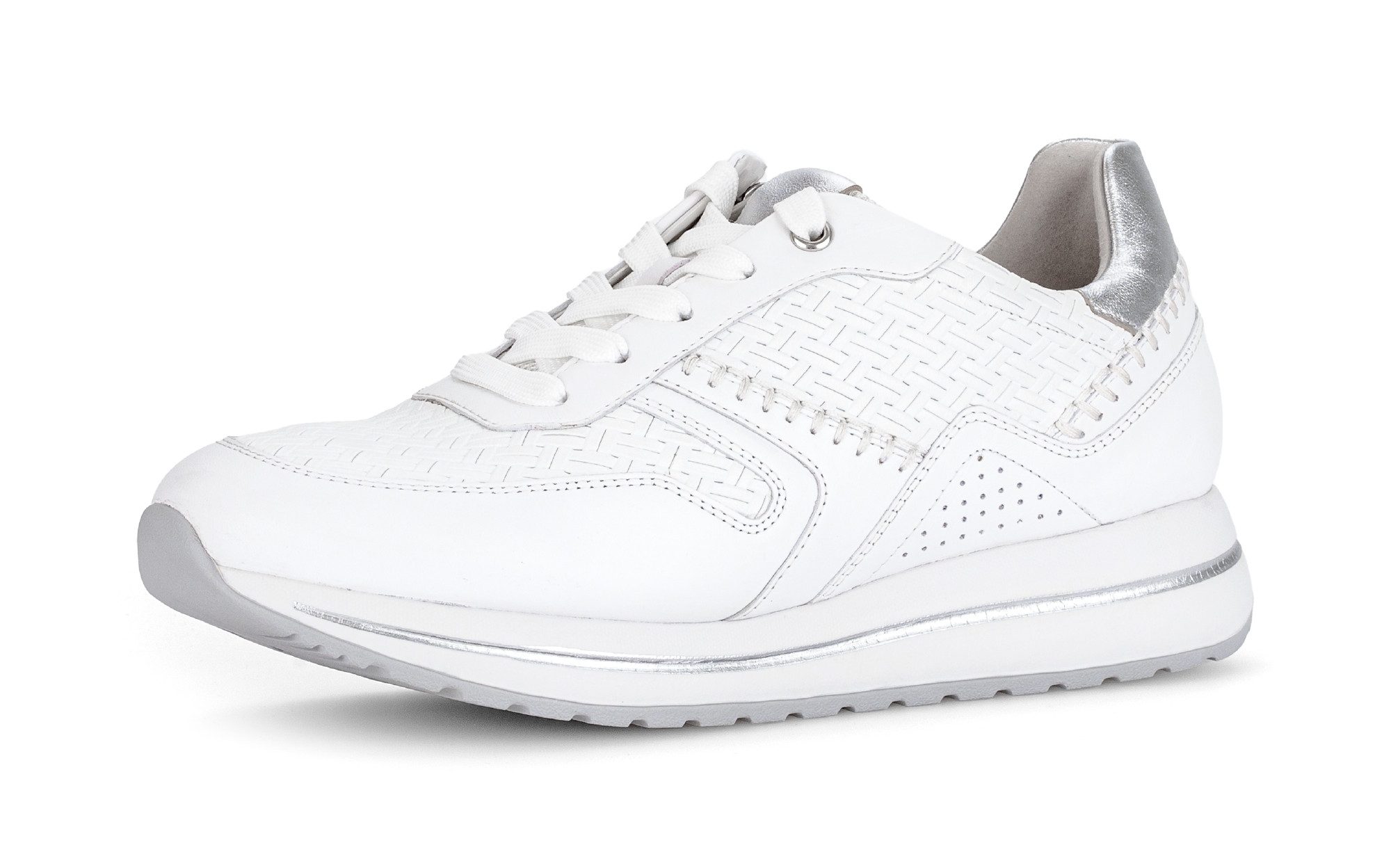 Gabor DAVOS Keilsneaker, Freizeitschuh, Halbschuh, Schnürschh mit Flechtmus günstig online kaufen