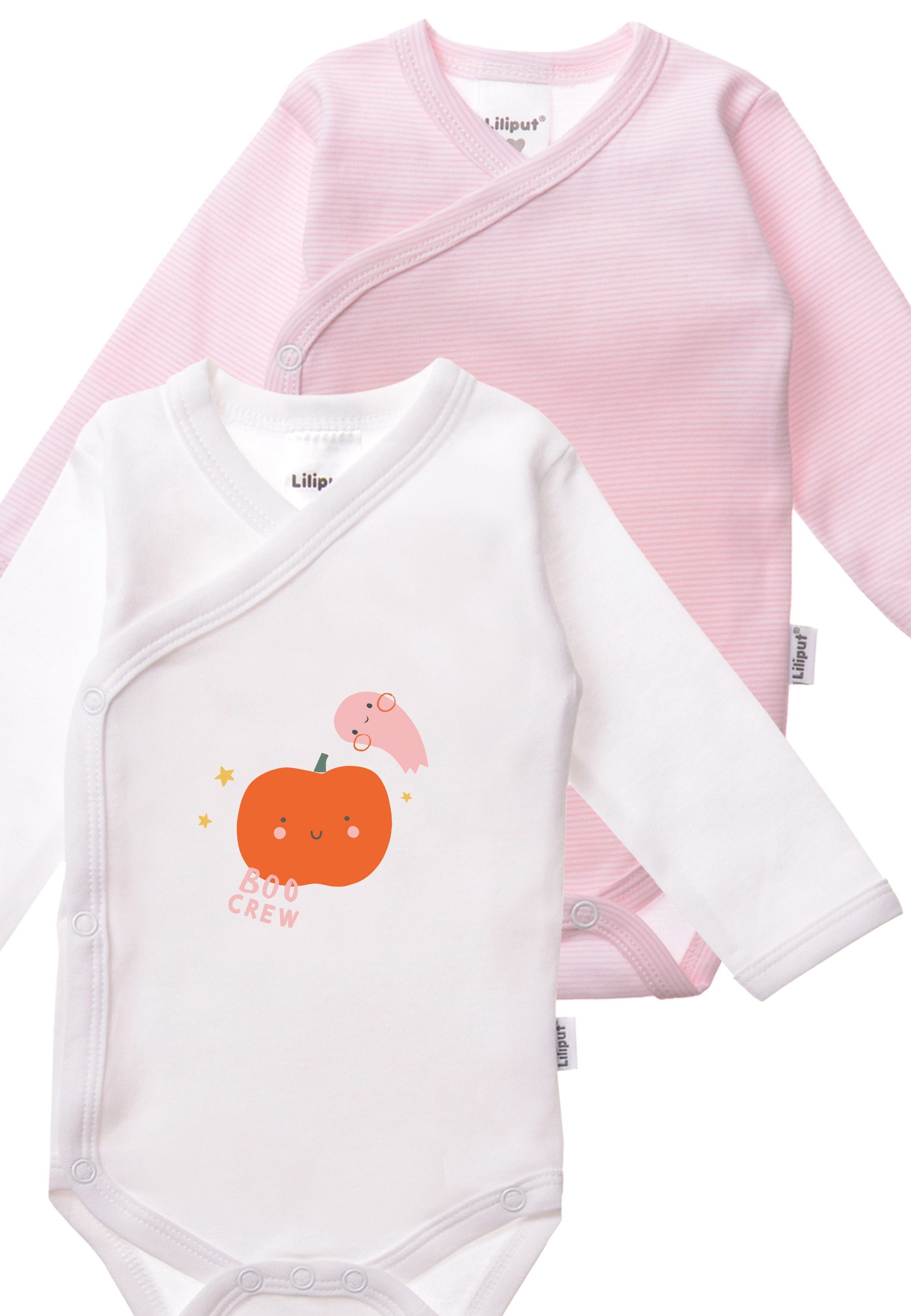 Liliput Wickelbody Boo Crew mit praktischer Druckknopfleiste im 2er-Pack