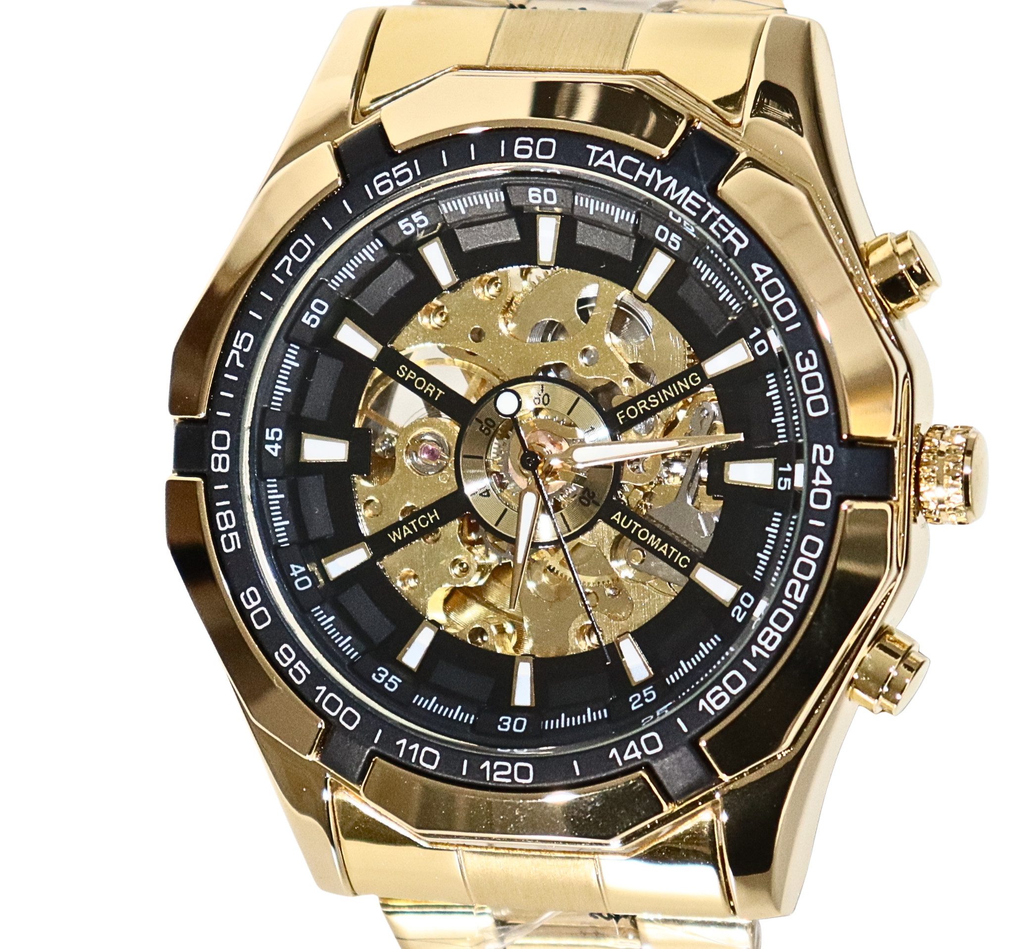 Rötting Design Automatikuhr Herrenuhr Automatikuhr Marke Forsining schwarzes Ziffernblatt, (1-tlg), Skelett