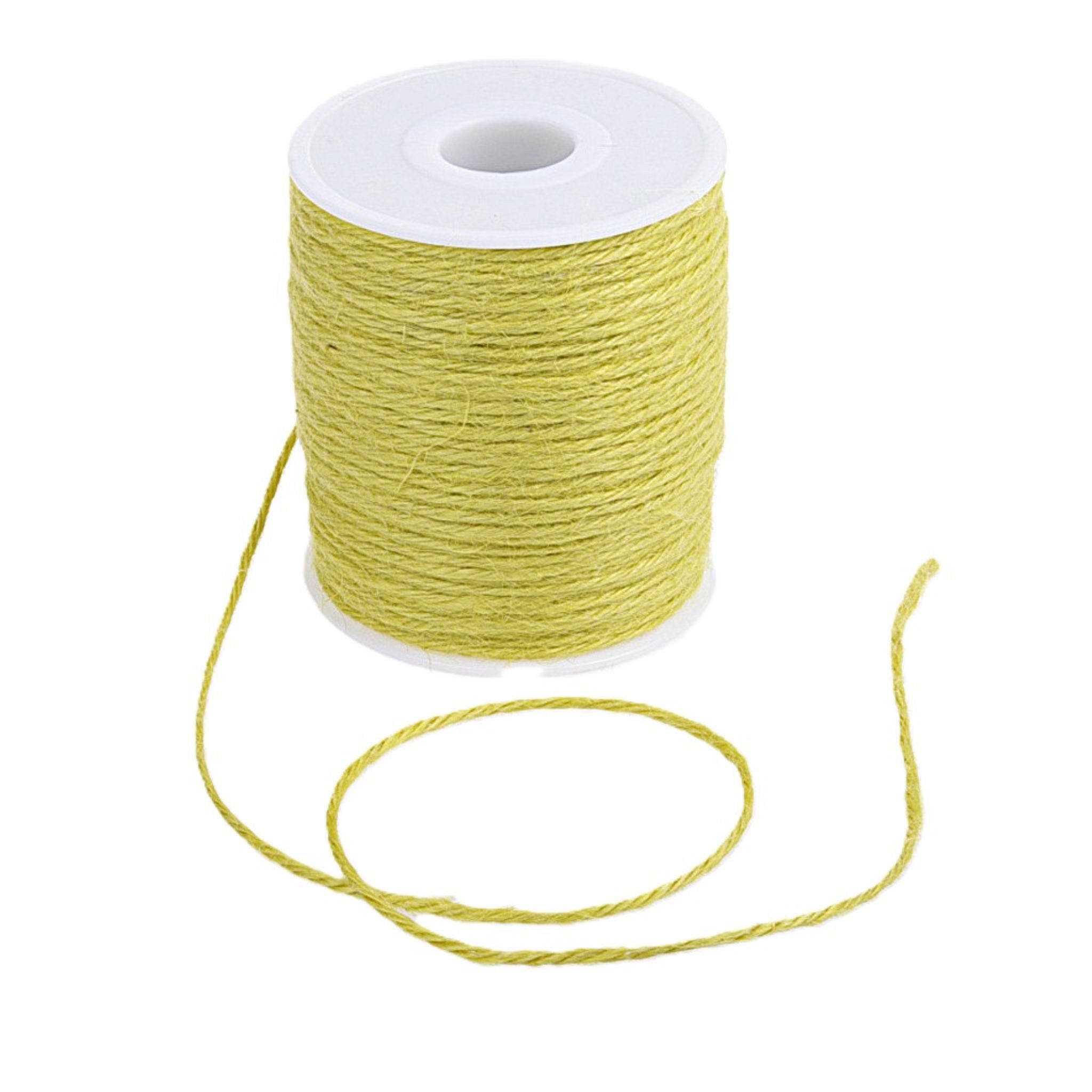 Kordel Jutekordel-2mm-100m-col.15-gelb-29004-2-100-15