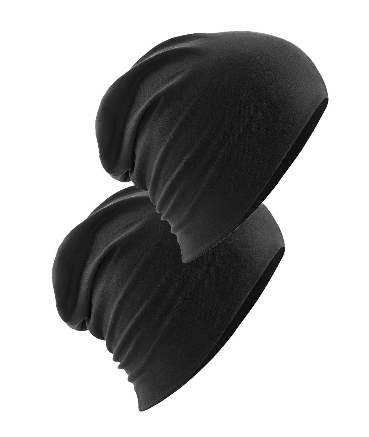Beechfield® Beanie Cotton Slouch Beanie Hemsedal (Spar Set, 2er Pack) Leichte Beanie Mütze