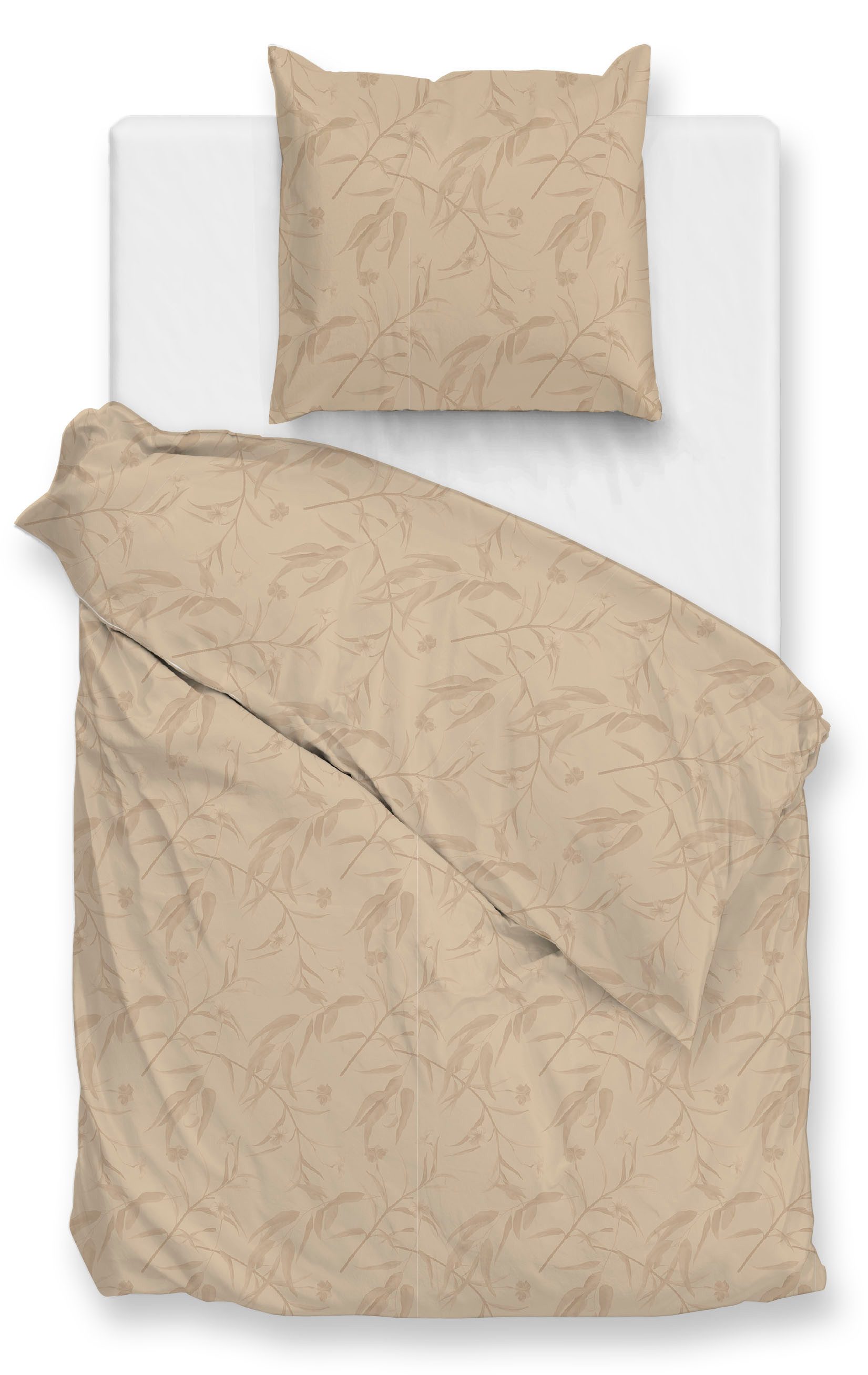 ZO HOME Bettwäsche Fiori-di-Satinado, Mako-Satin, 2 teilig, Bettwäsche aus 100% Baumwolle, hochwertiges Mako-Satin