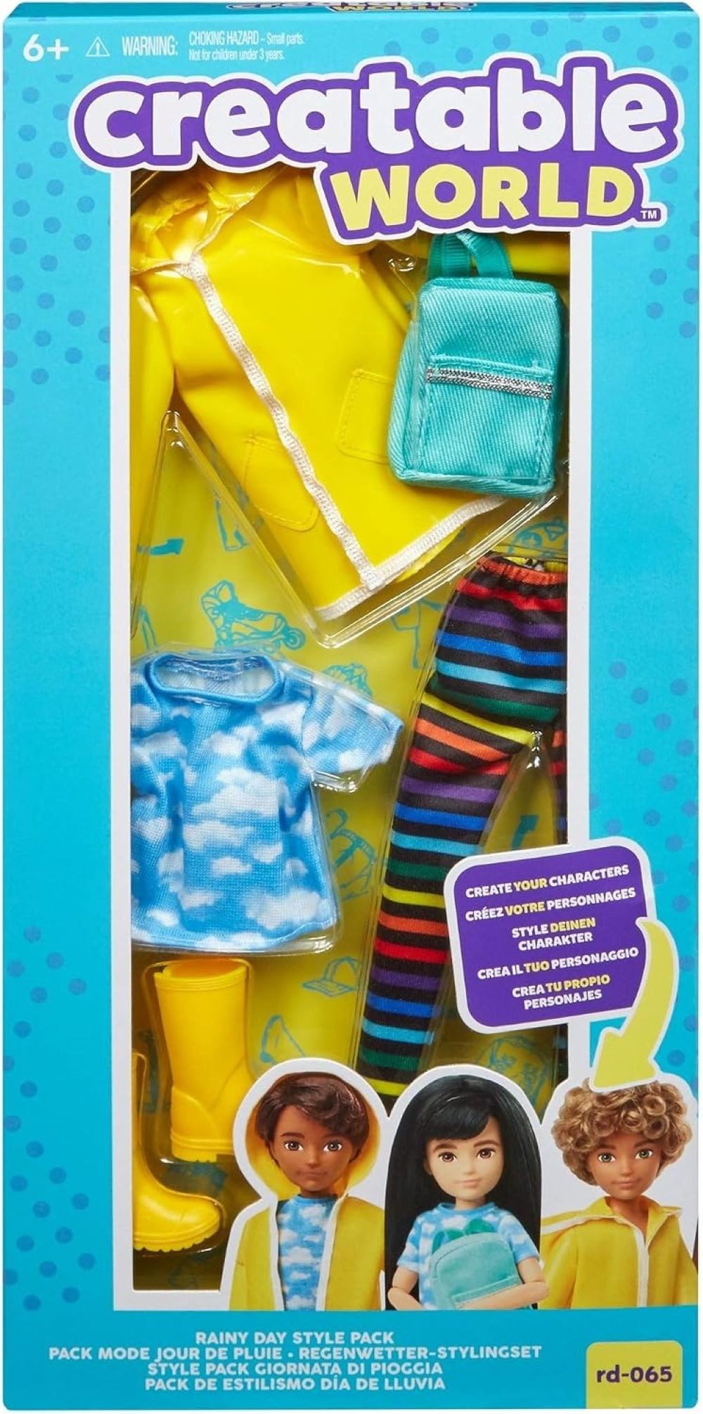 Mattel GmbH Anziehpuppe Barbie Puppe, Modepuppe, Outfit, Zubehör, Accessoires (5-tlg), Fördert kreatives Rollenspiel und immer neue Stylingideen