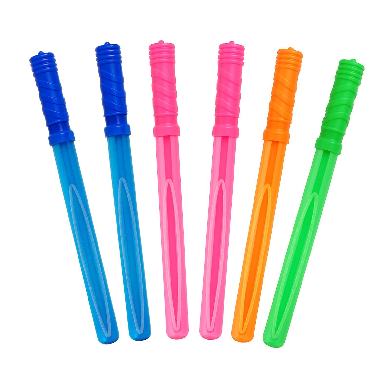 alldoro Seifenblasenstab 6 große Seifenblasen-Schwerter für Kinder, Riesen-Seifenblasen pusten, 6x 120 ml, bunte XXL Pustestäbe für Kindergeburtstag, Hochzeit, Party