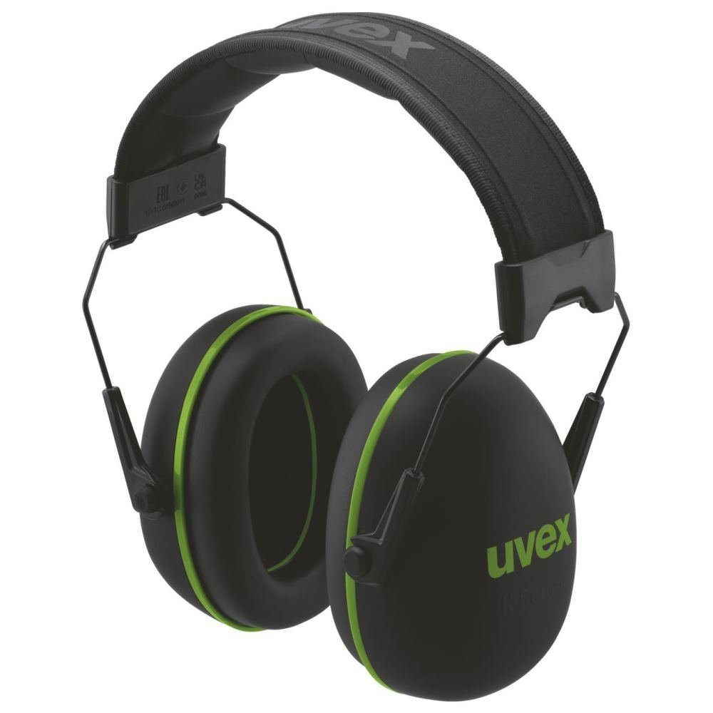 Uvex Kapselgehörschutz Kapselgehörschutz KX10 schwarz, grün SNR 30 dB Grö