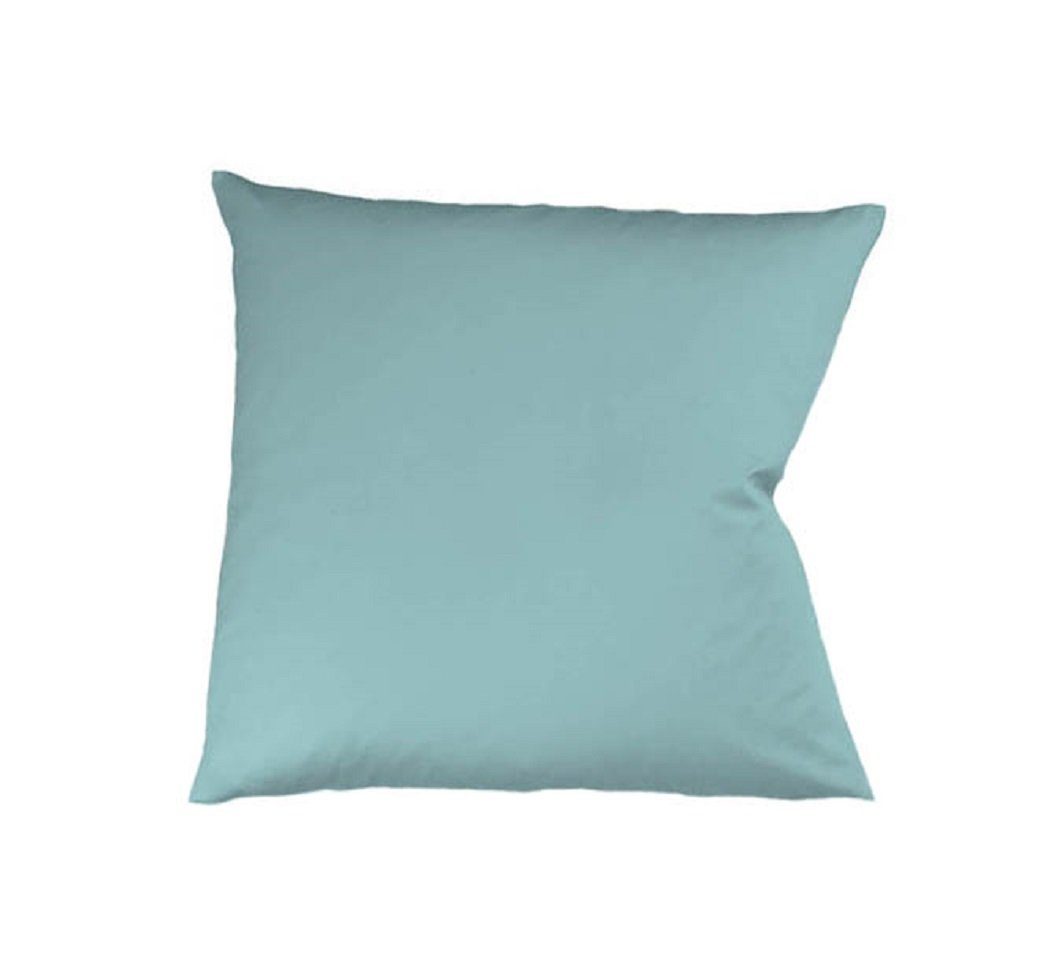 Kopfkissen Fleuresse Mako-Satin Kissenbezug Bezug 80x80 cm, fleuresse aqua