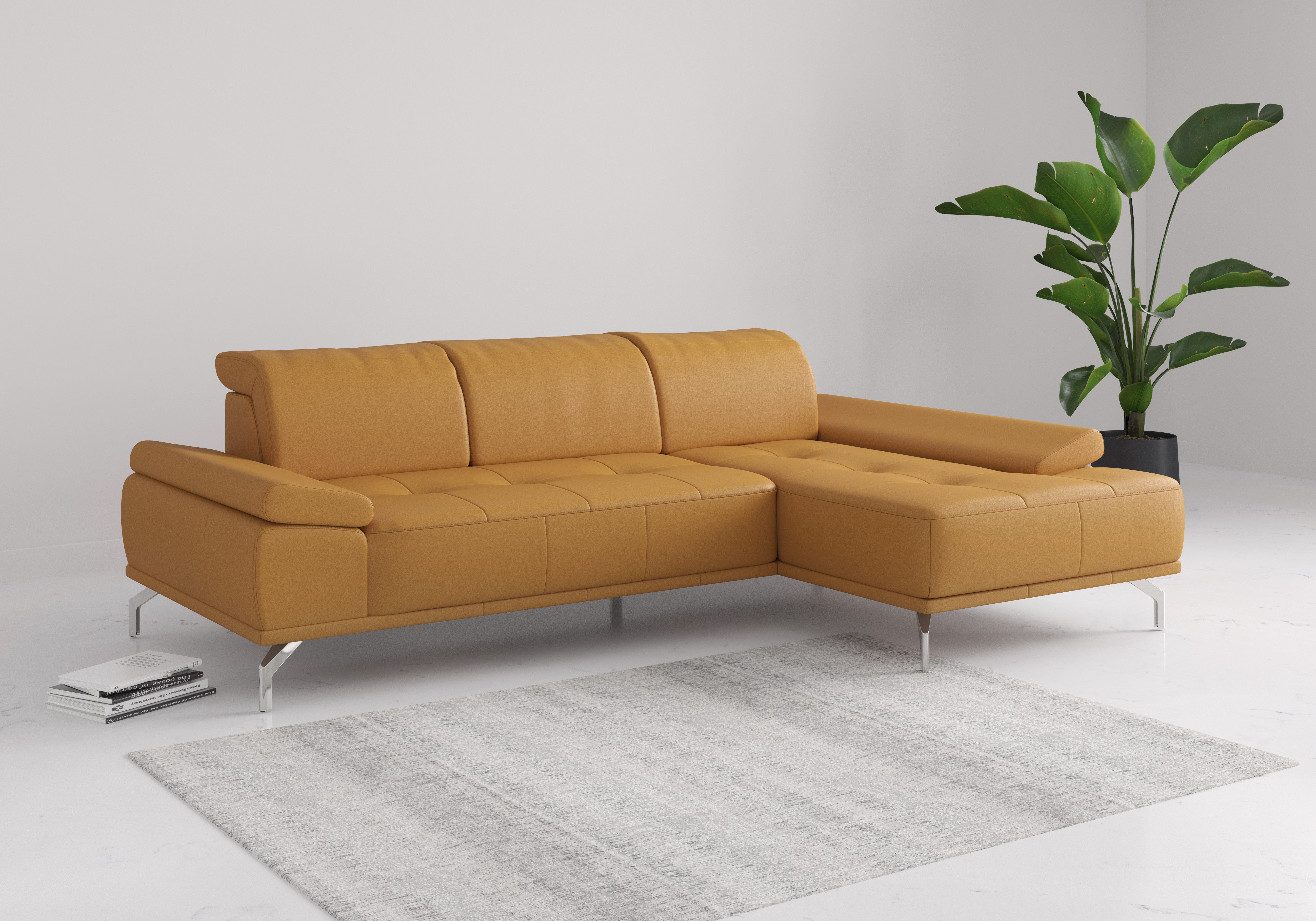 Places of Style Ecksofa Caluna, Inkl.Sitztiefenverstellung, günstig online kaufen