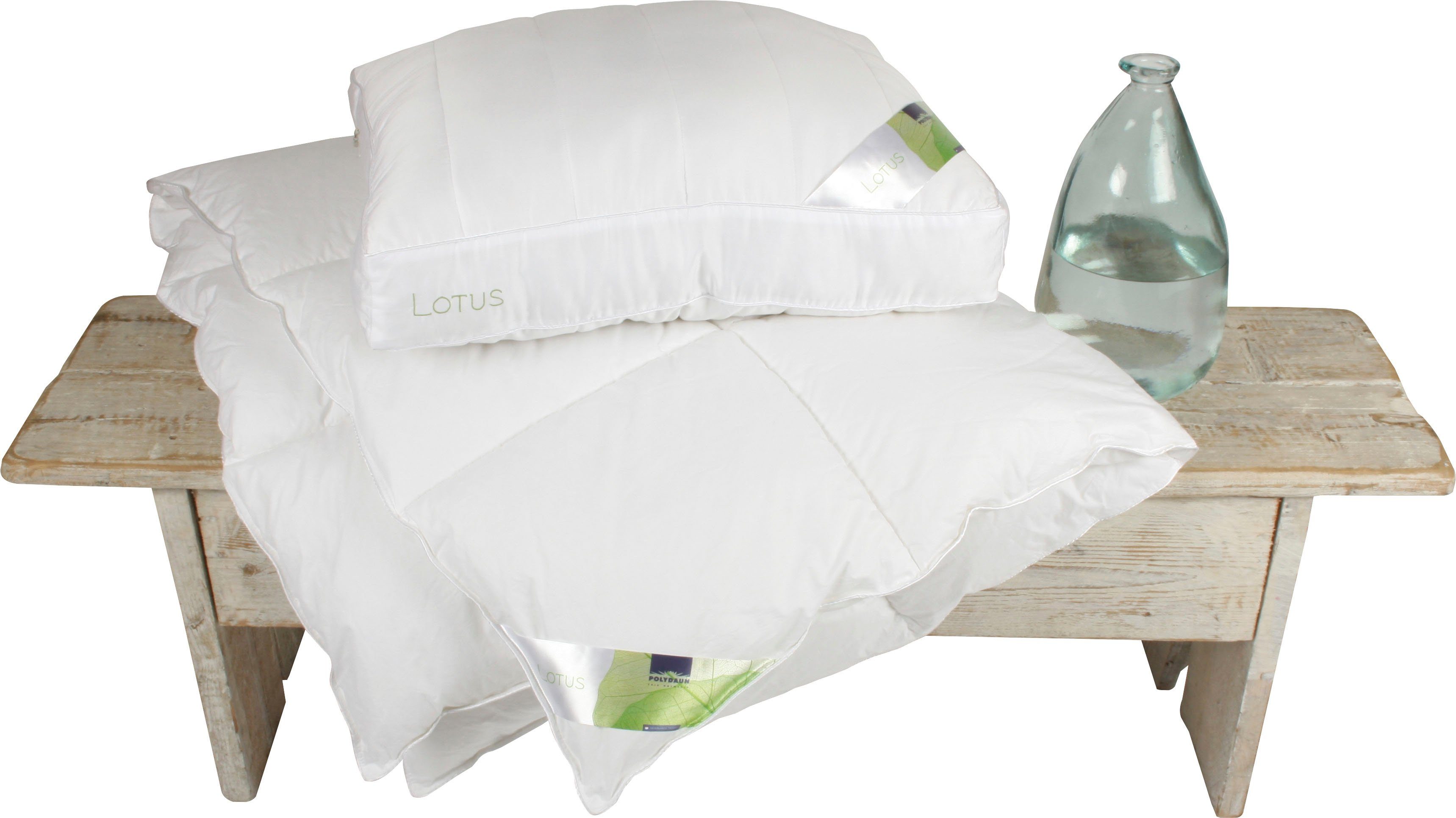 Polydaun Kunstfaserbettdecke »Lotus« leicht 1 Stk. tlg. günstig online kaufen