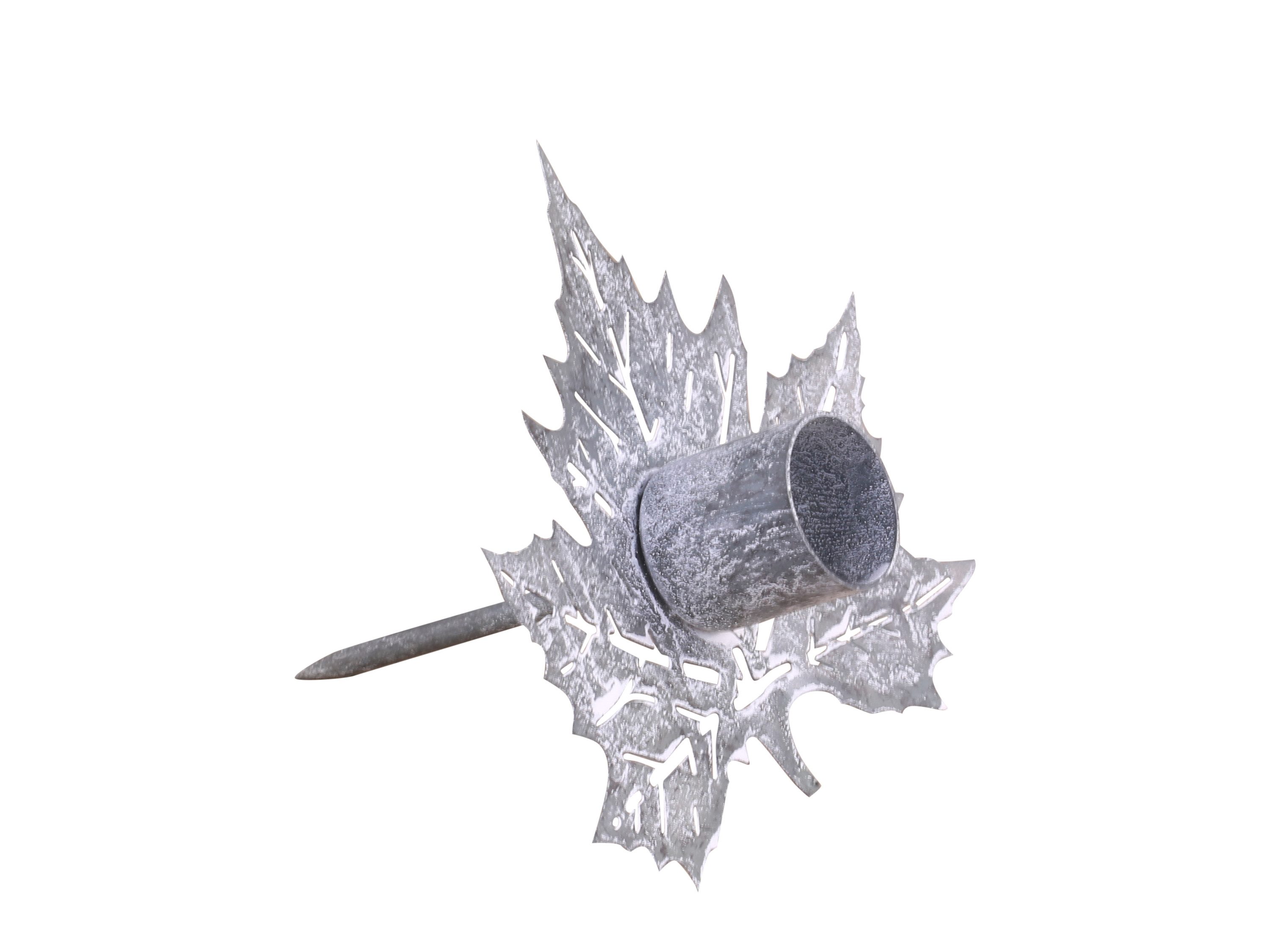 Chic Antique Подсвечник Торшеры Spieß Kerzenspieß f. Adventskerzen Metallhalter Stecker, Nostalgischer Metall Kerzenspieß passend für Adventskerzen