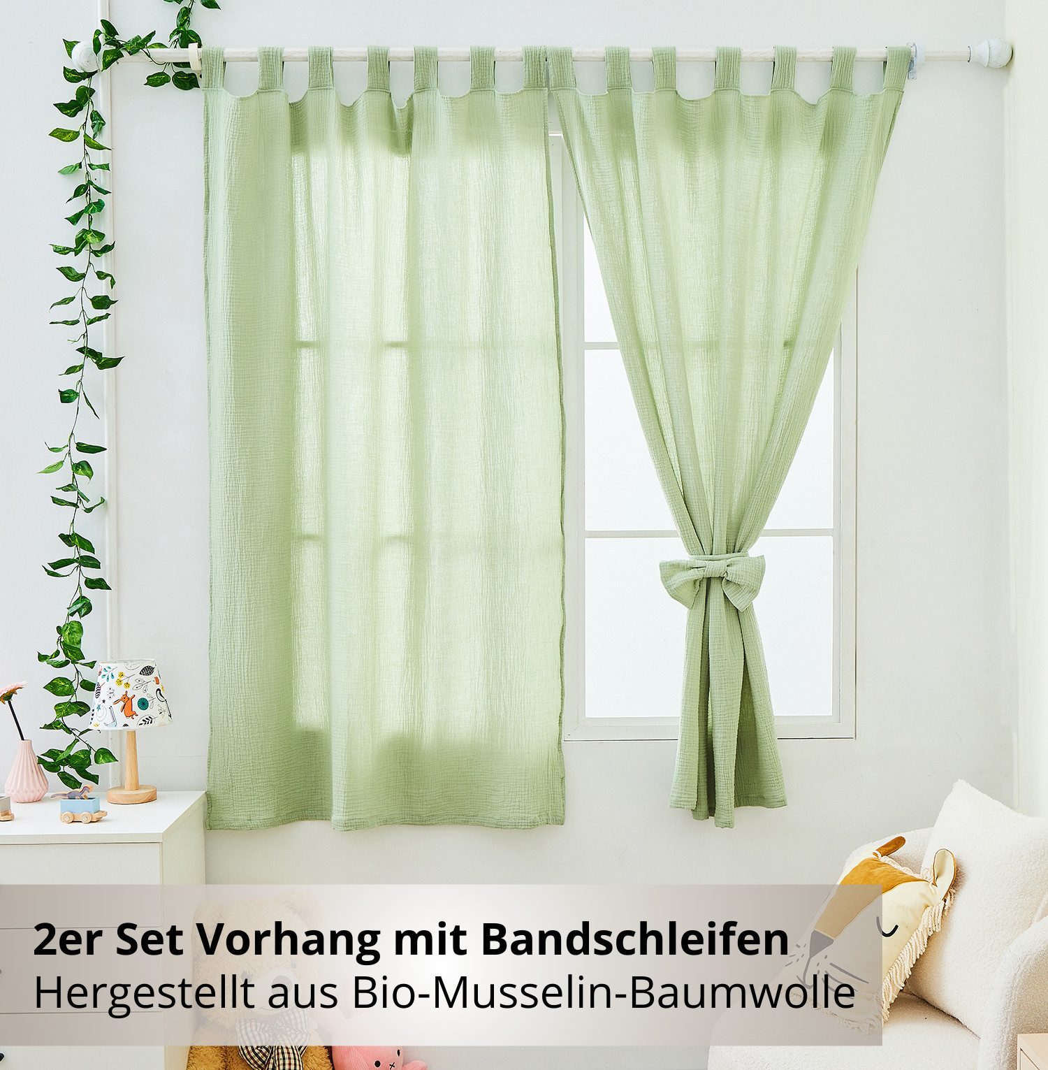 Alavya Home® Vorhang Alice PREMIUM Musselin günstig online kaufen