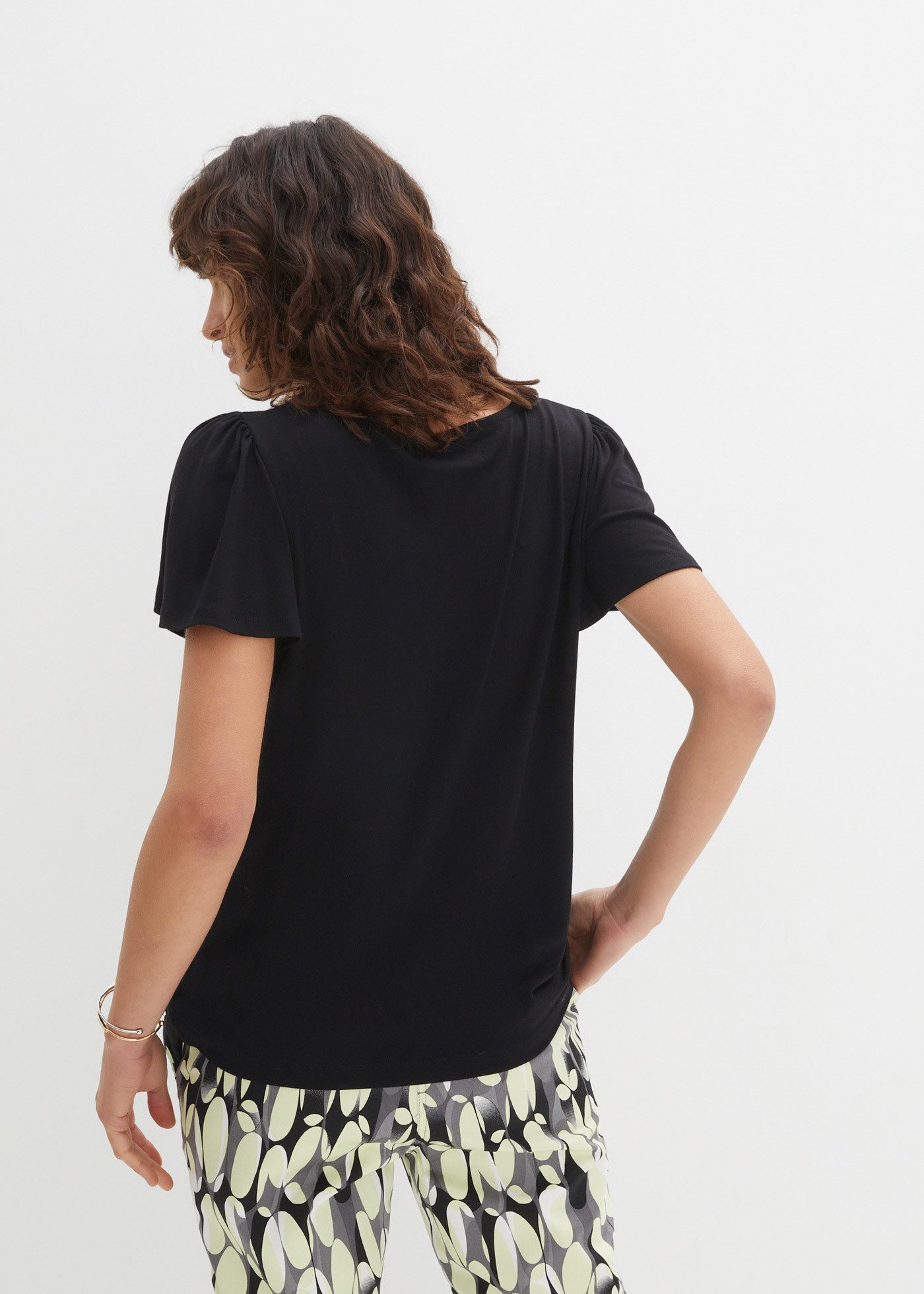 bonprix T-Shirt Shirt mit Knopfleiste günstig online kaufen