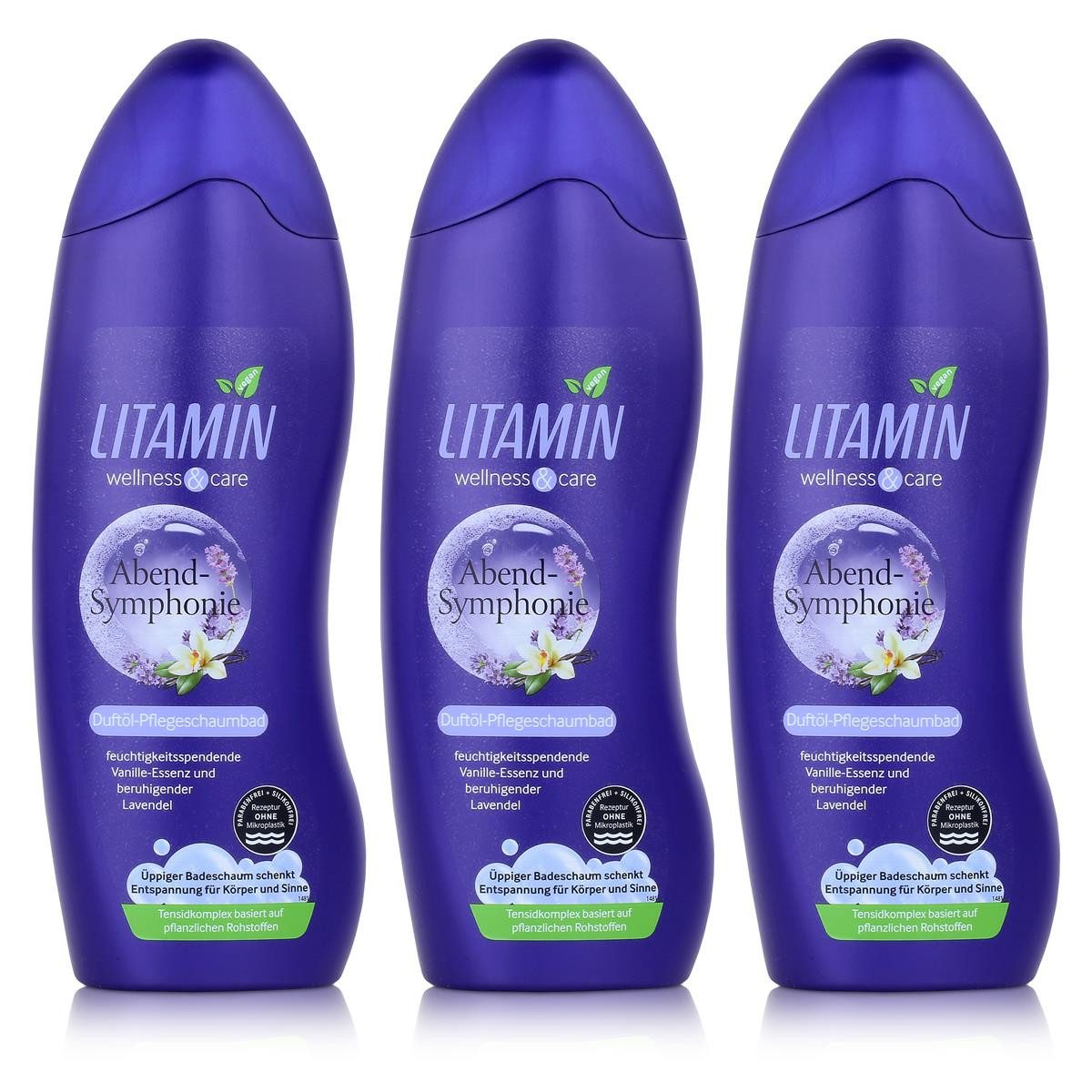 LITAMIN Badeschaum LITAMIN Duftöl-Pflegeschaumbad Abend-Symphonie 750ml Wellnes & Care (3