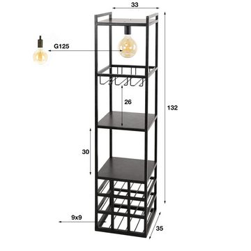 famlights Stehlampe, Stehleuchte Elodie in Anthrazit E27, keine Angabe, Leuchtmittel enthalten: Nein, warmweiss, Stehlampe, Standlampe