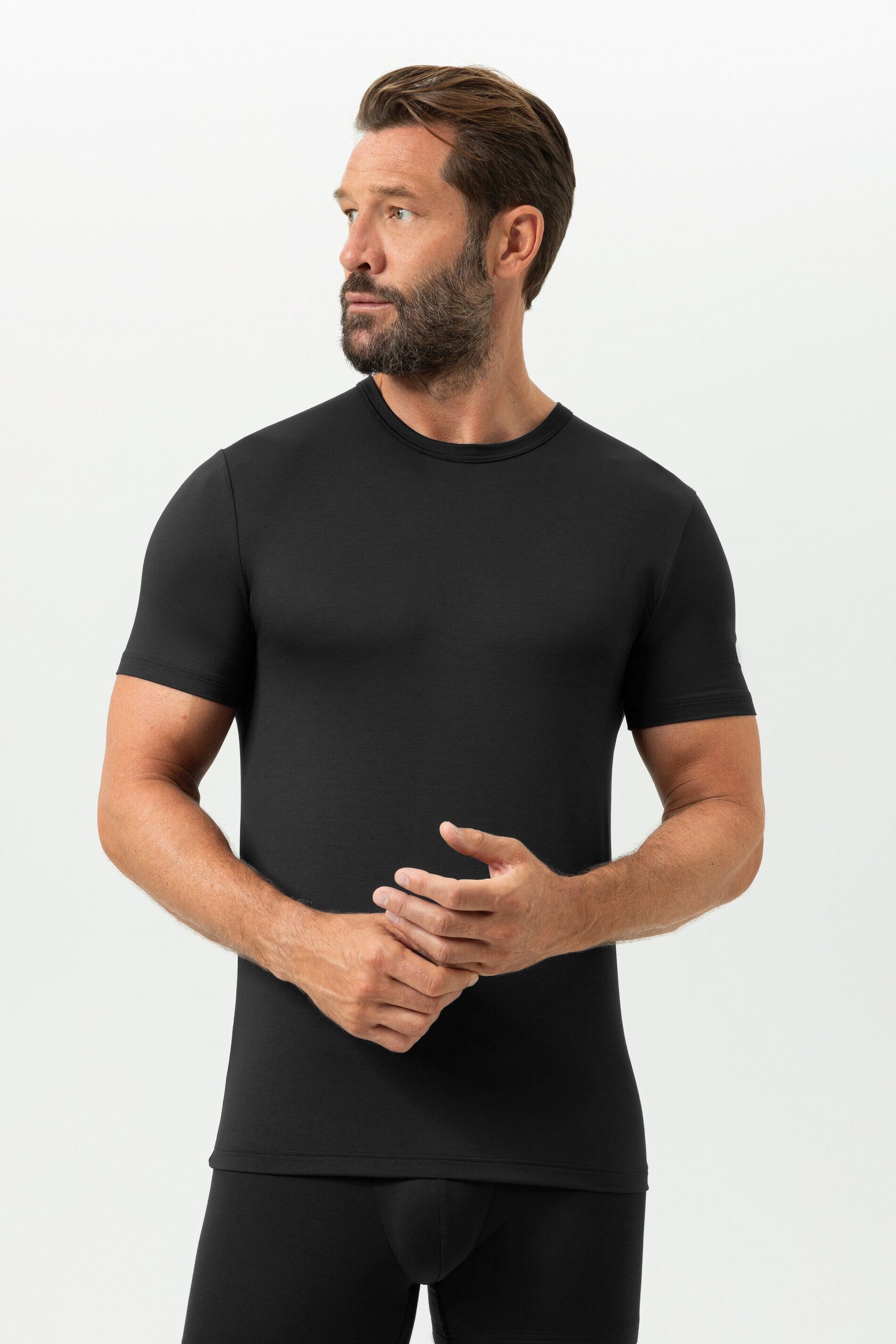 Mey Unterziehshirt Mey T-Shirt Serie Iconic Modal Uni (1-St) Zeitloses Premium-Shirt mit Modal und Coolmax®-Technologie