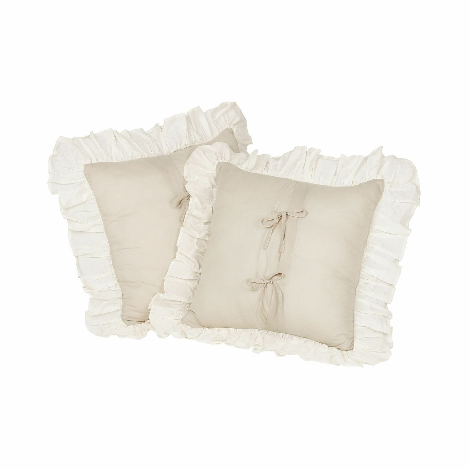 Mirabeau Kissenhülle Kissenhülle 2er Set Clarissa grau, none – Bild 2 von 5