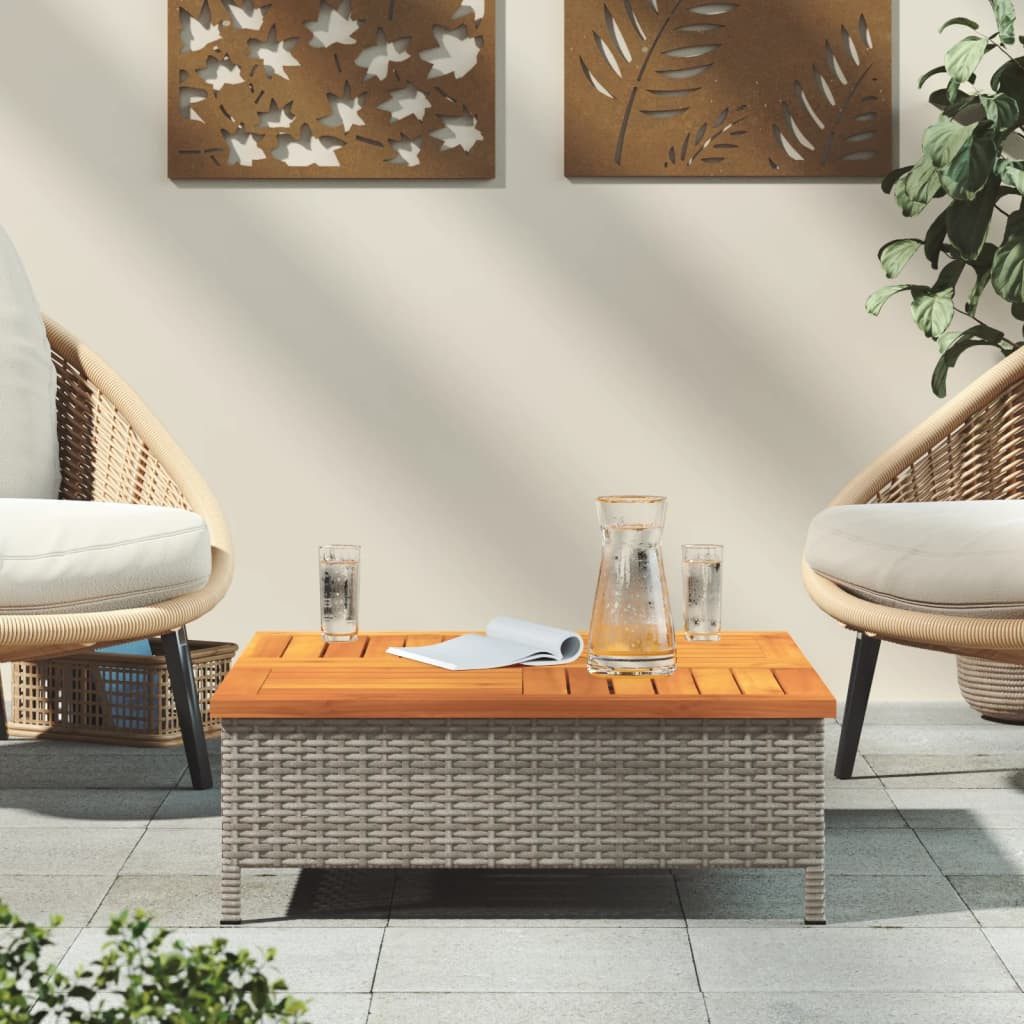 vidaXL Gartentisch Gartentisch Grau 70x70x25 cm günstig online kaufen