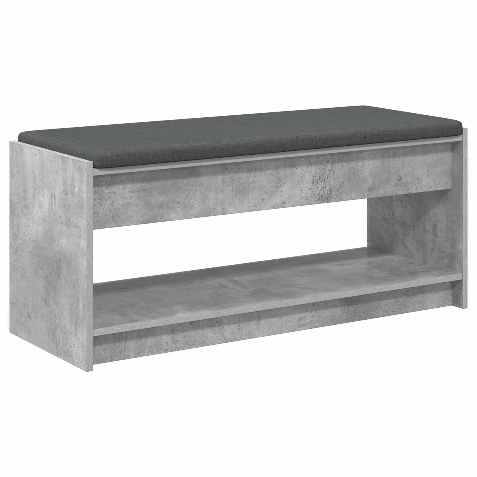 vidaXL Sitzbank Flurbank Betongrau 103 x 38 x 45 cm (1-St)