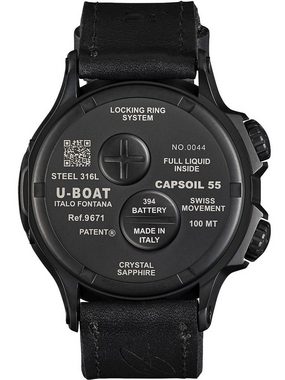 U-Boat Schweizer Uhr U-Boat 9671 Capsoil Doppiotempo DLC GMT Herrenuhr