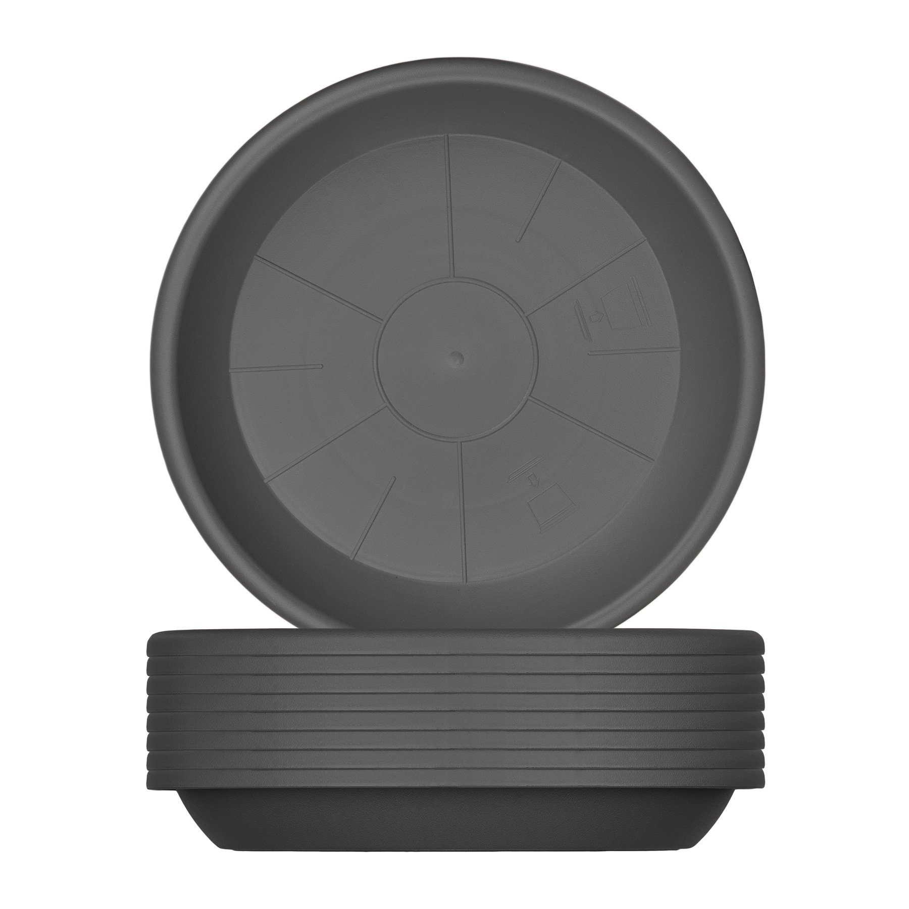 BigDean Blumentopfuntersetzer für Pflanzkübel Kunststoff rund, 9-tlg., Bode günstig online kaufen