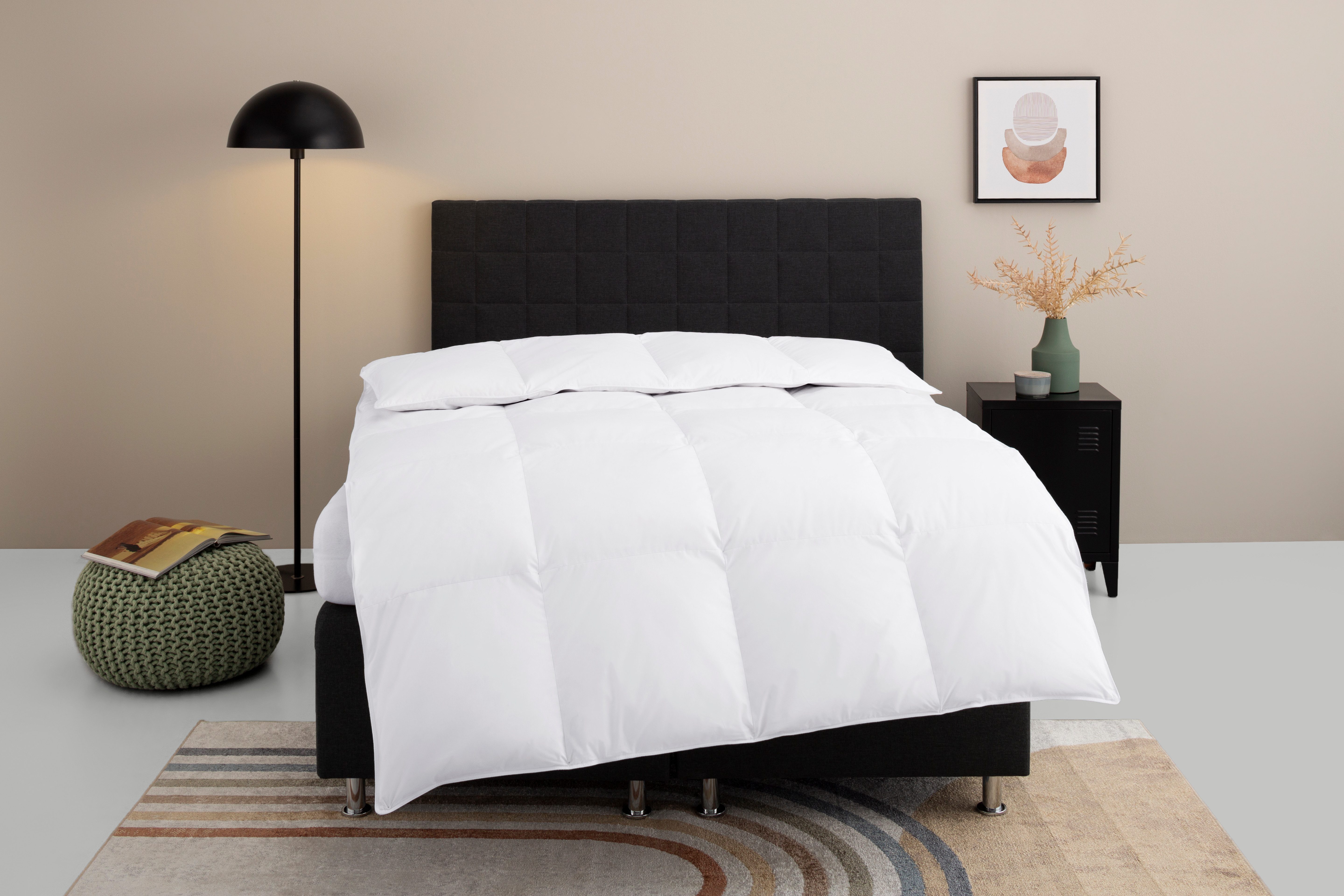 OTTO home Federbettdecke Ulani, Bettdecke 135x200 cm, 155x220 cm, Füllung: 70% Federn & 30% Daunen, Bezug: 100% Baumwolle, Bettdecken, Sommer, Winter, Allergike – Bild 2 von 5