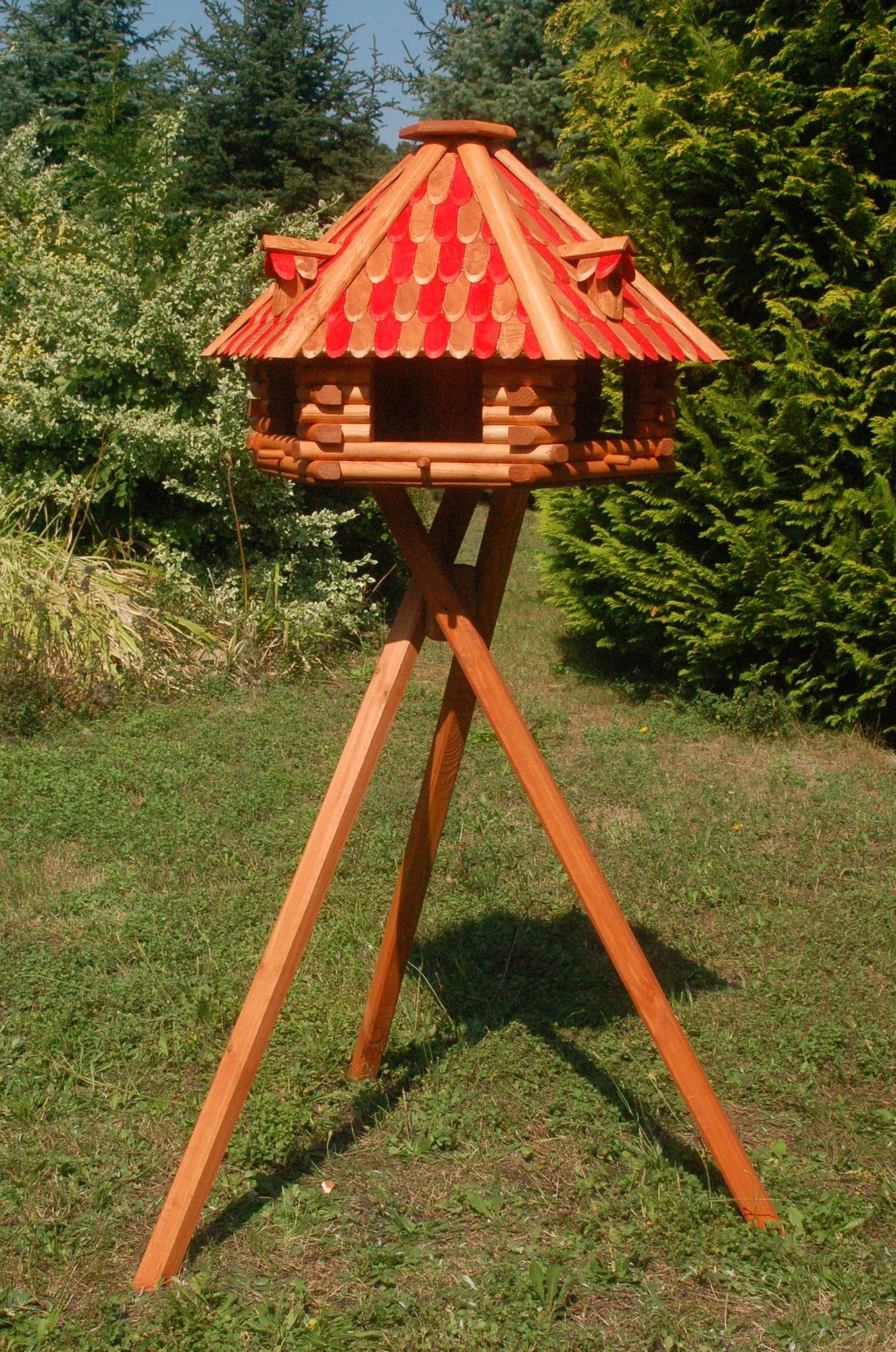 Vogelhaus XXL Luxus Vogelhaus mit Solarbeleuchtung V13 XXL mit Ständer