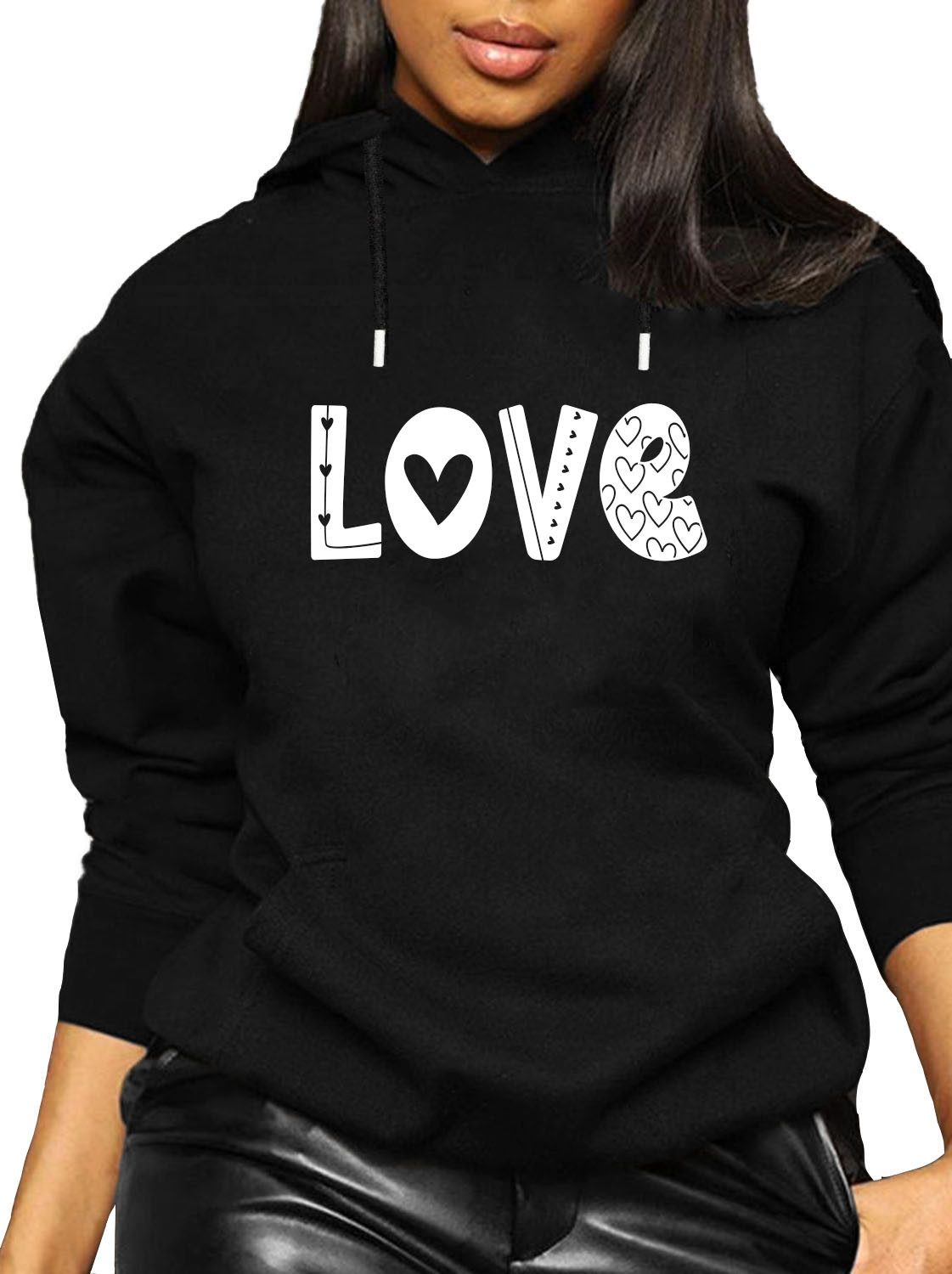 RMK Kapuzenpullover Damen Hoodie Pullover Loose günstig online kaufen