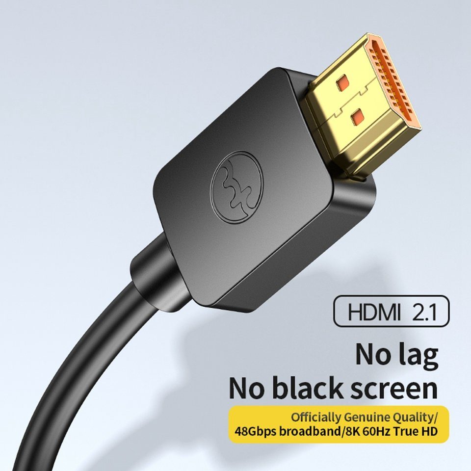 3D KABEL Anschlusskabel 18Gbps HDMI HDMI-Kabel, (100 Anzeige HDR cm) YHEMI HDMI2.1 für PS5/4 HDMI, 8K/60Hz
