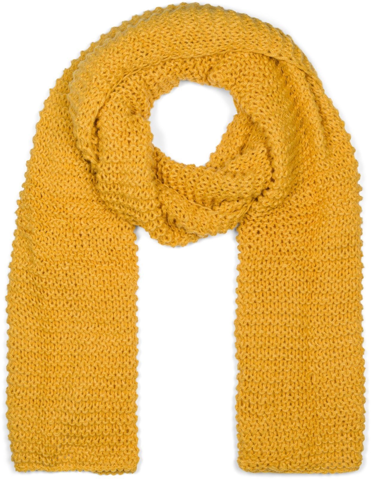 Strickschal Langer Strick Schal mit Wellen Strickmuster