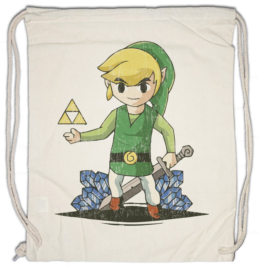 Urban Backwoods Turnbeutel Link Diamonds Turnbeutel Zelda Game Gamer PC Gaming Triforce Hyrule (1-tlg), Link Games Geek Nerd