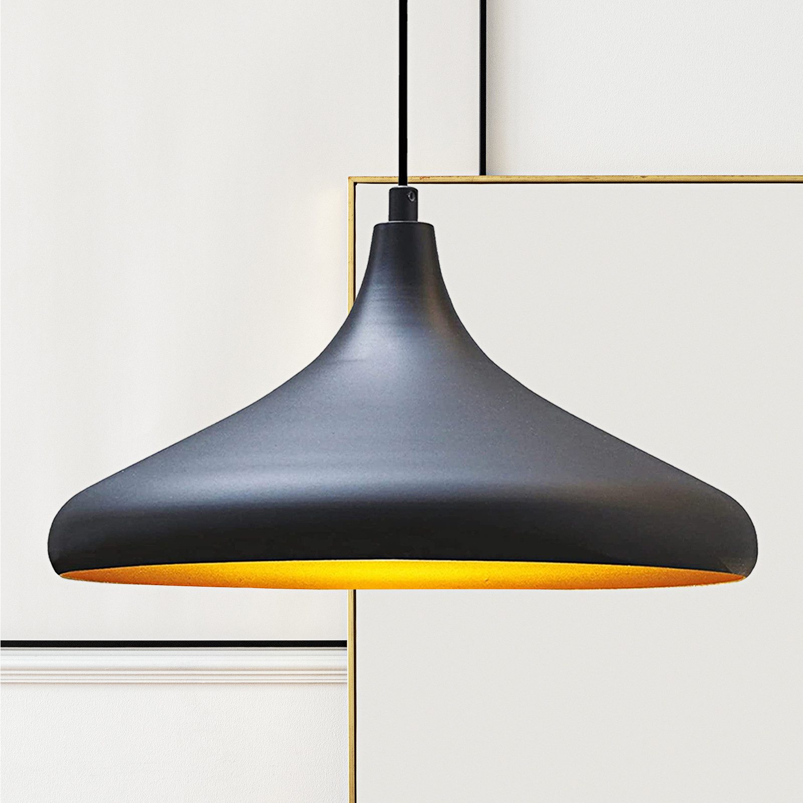 Bamyum Pendelleuchte Bamyum Pendelleuchte Durchmesser 35 cm E27 Metall Mode günstig online kaufen