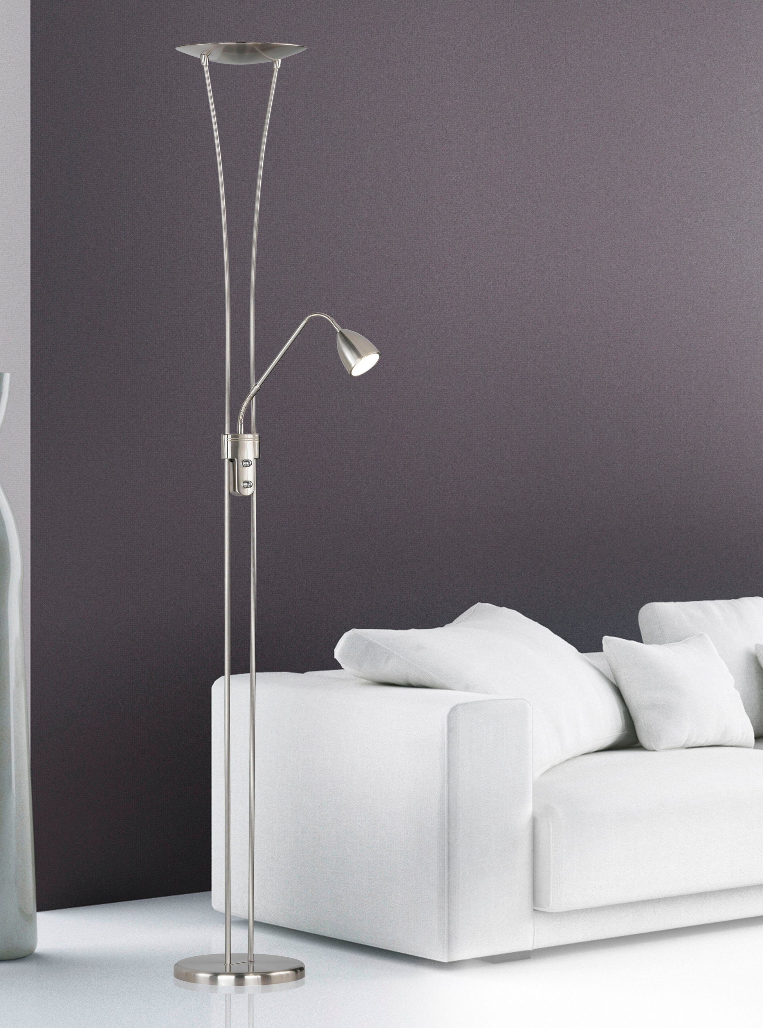 TRIO Leuchten LED Deckenfluter, Dimmfunktion, Lesearm, günstig online kaufen