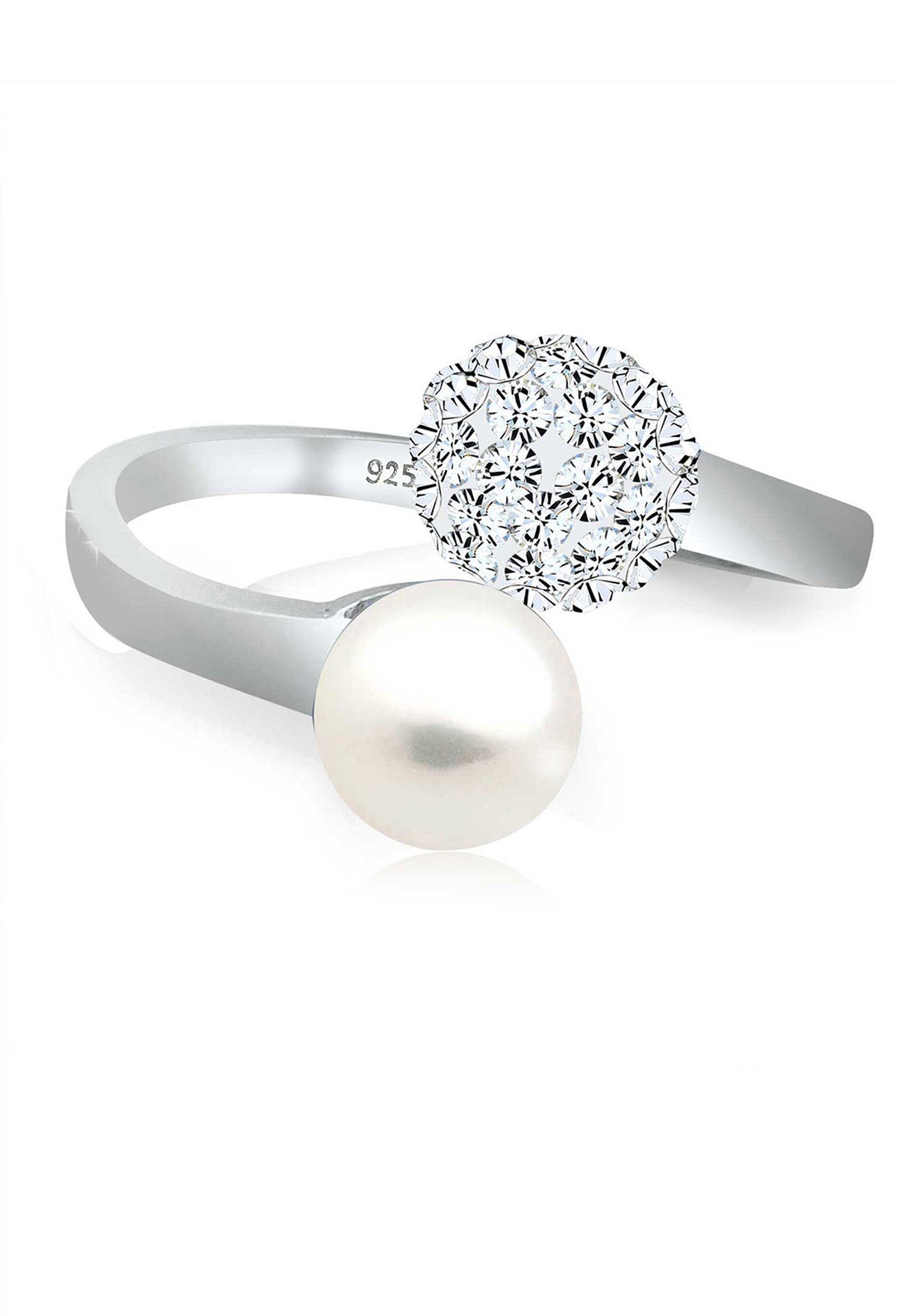 Elli Fingerring Elli Ring Statement Perle Kristalle 925 Silber günstig online kaufen