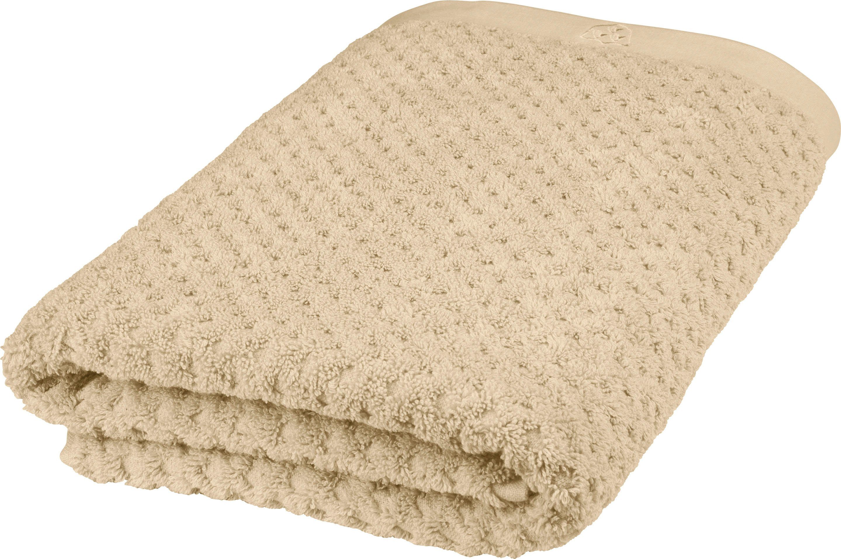 ROSS Duschtuch Harmony, Frottier (1-St), 100 % Baumwolle, Hoch Tief Struktu günstig online kaufen