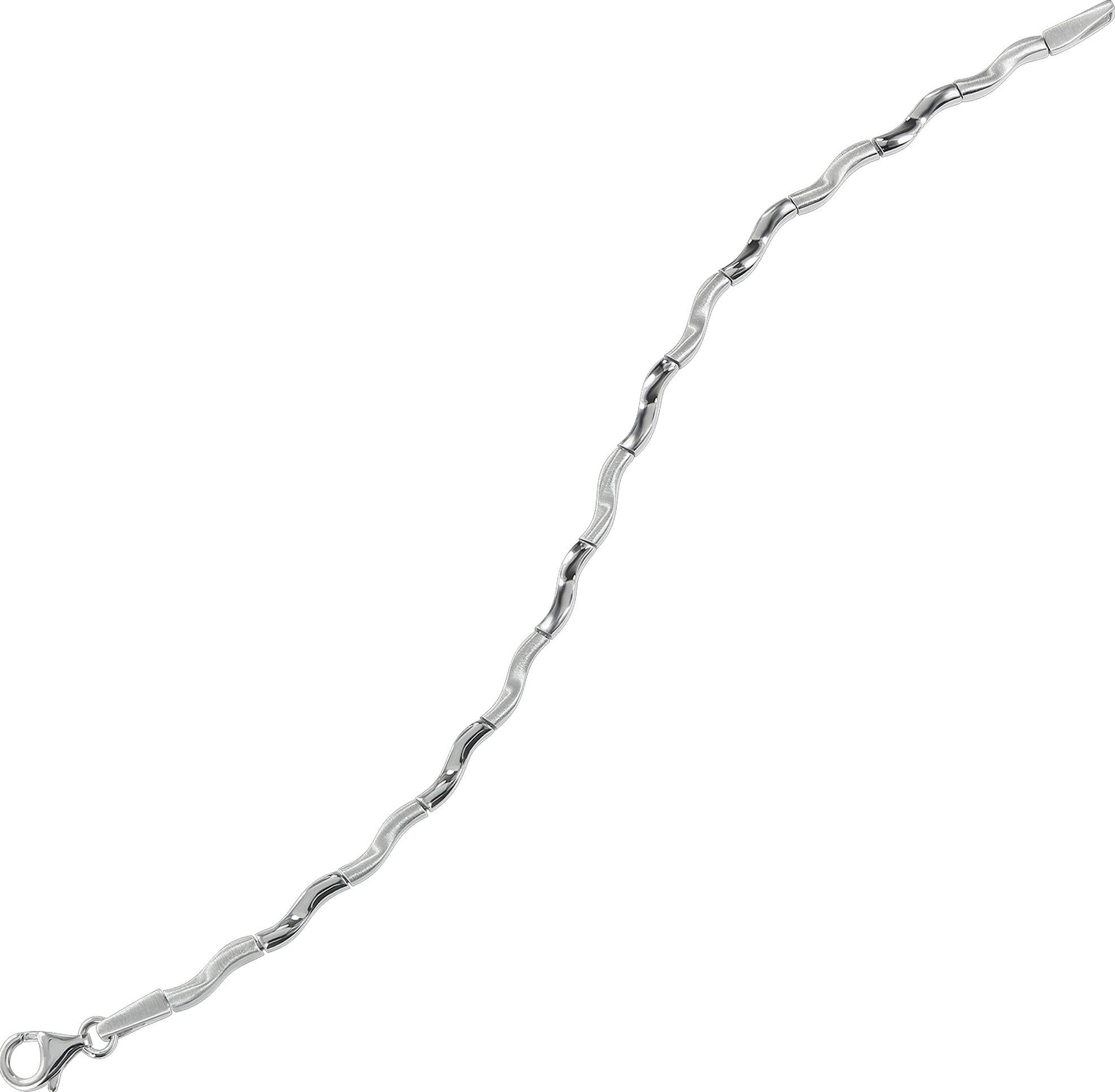 Balia Silberarmband Balia Armband für Damen mattiert Silber (Armband), Damen Armband (Welle) ca. 18,9cm, 925 Sterling Silber, Farbe: silber