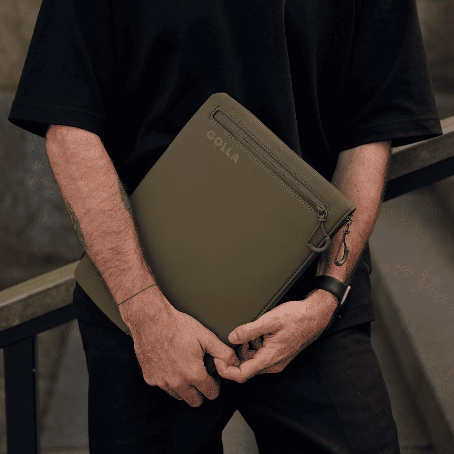 GOLLA Aufkleber Golla Laptop Sleeve 13" grün - Laptoptasche Neopren Laptop Tasche +