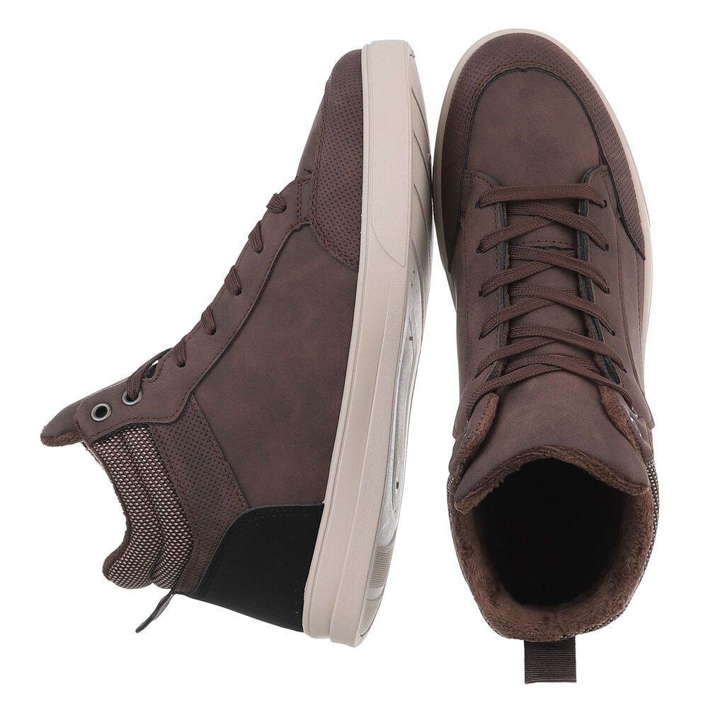 Coolwalk Herren High-Top Freizeit Sneaker (88828891) Flach Sneakers in Brau günstig online kaufen