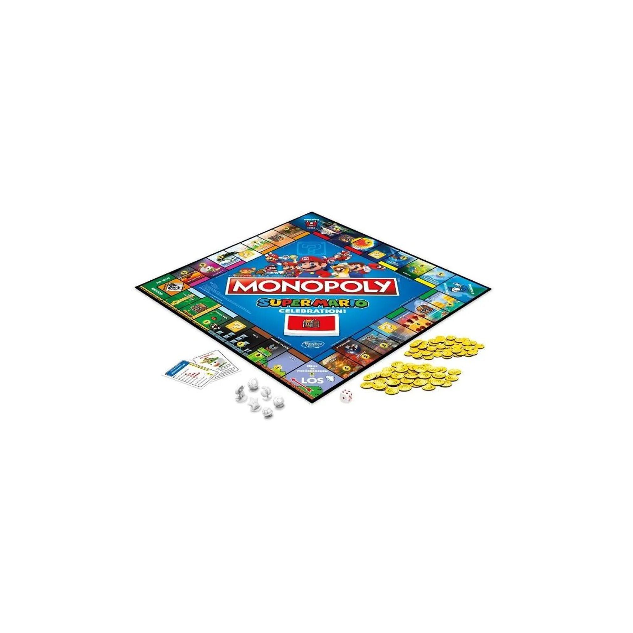 Hasbro Spiel, Brettspiel Monopoly original Celebration, Super Mario Sounds mit