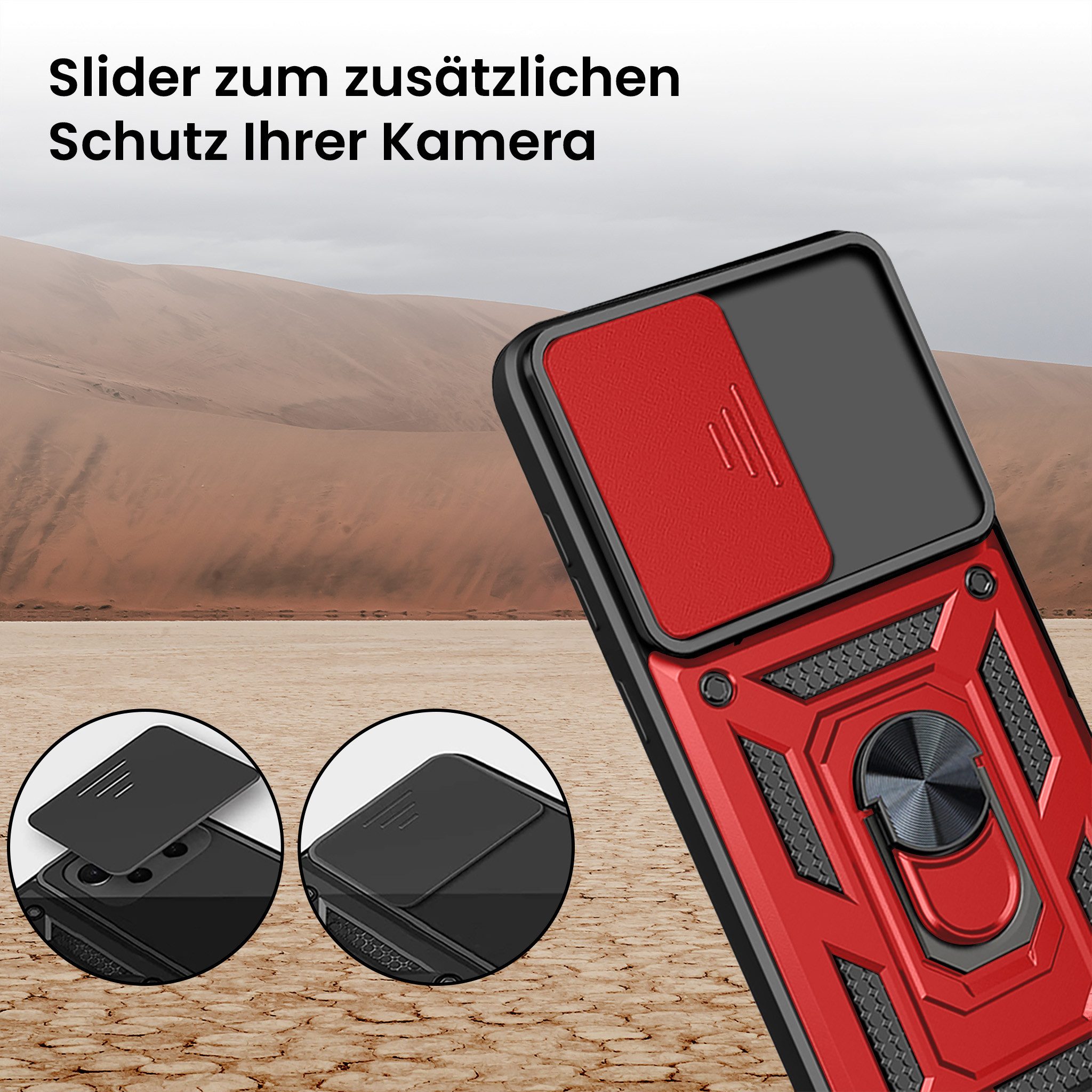 Tec-Expert Handyhülle Outdoor Cover Hülle für Samsung Galaxy S26 Ultra, Premium Hülle mit Kameraschutz aus verstärktem Polycarbonat