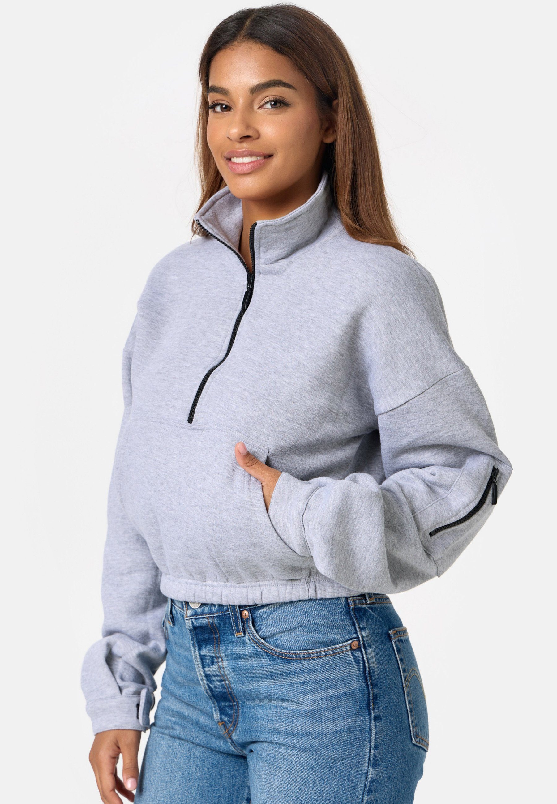 Worldclassca Sweatshirt Worldclassca Oversized Basic Sweatshirt günstig online kaufen