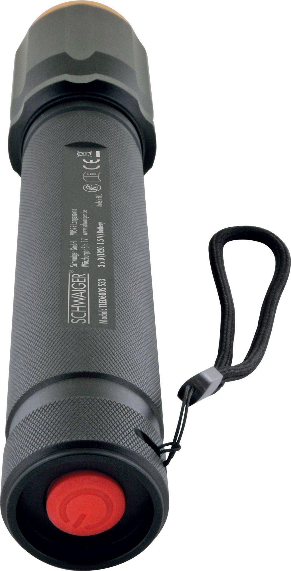 einstellbar Schwaiger (Zoomfunktion, Lichtkegel 1-St., Taschenlampe LED TLED600S spritzwassergeschützt), 533 schlagfest,