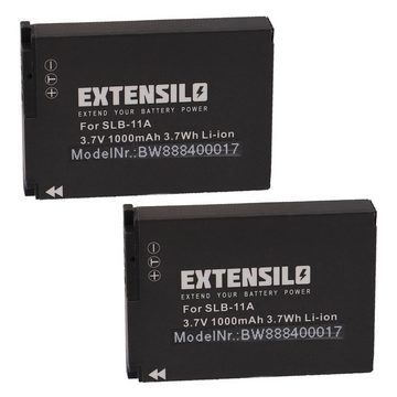 Extensilo passend für Samsung Digimax WB100, WB600, WB1000, WB2000, WB5000, Kamera-Akku 1000 mAh