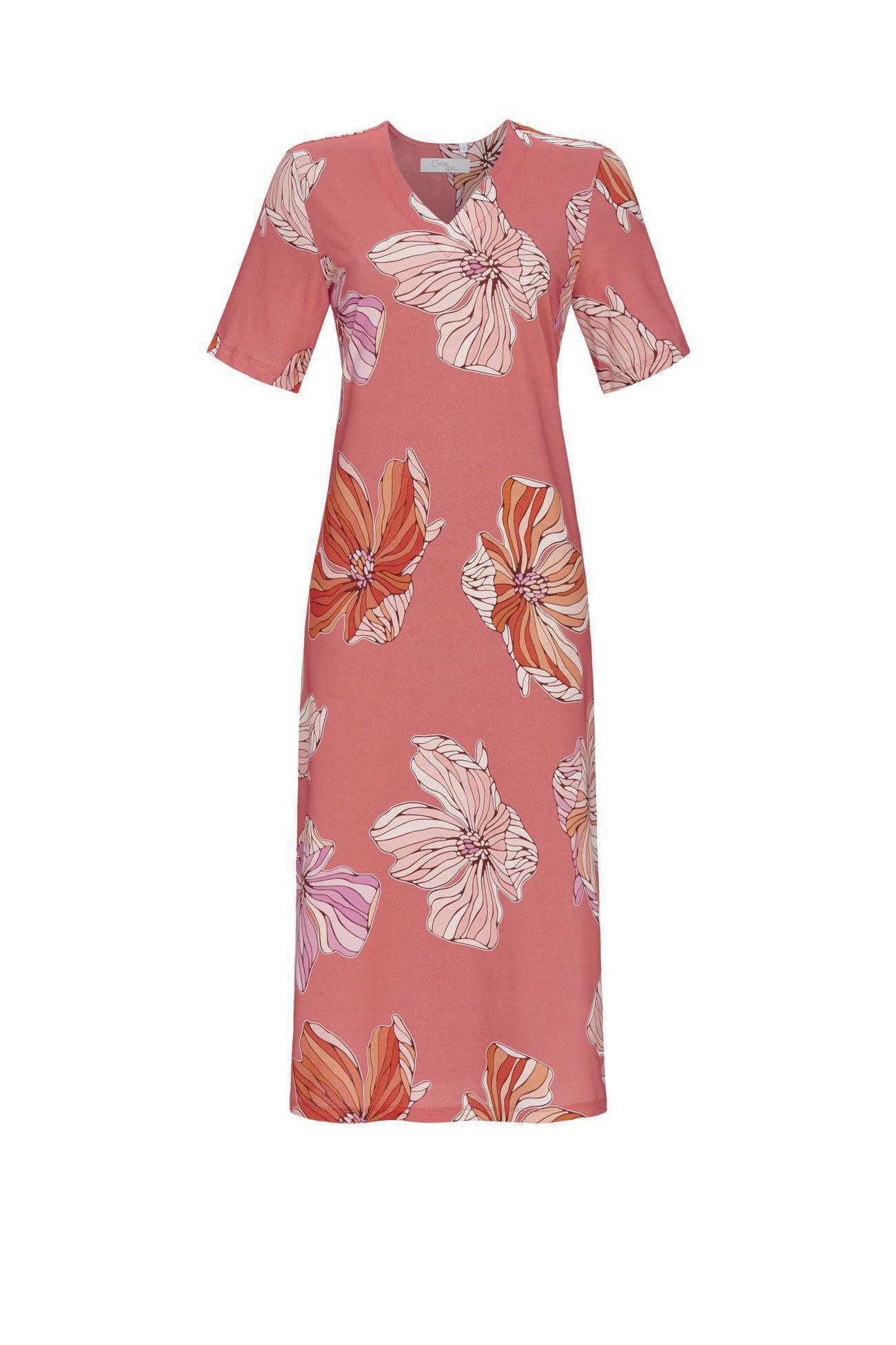Ringella Nachthemd Ringella Damen Nachthemd Peach kurzer Arm 46 (1-tlg)