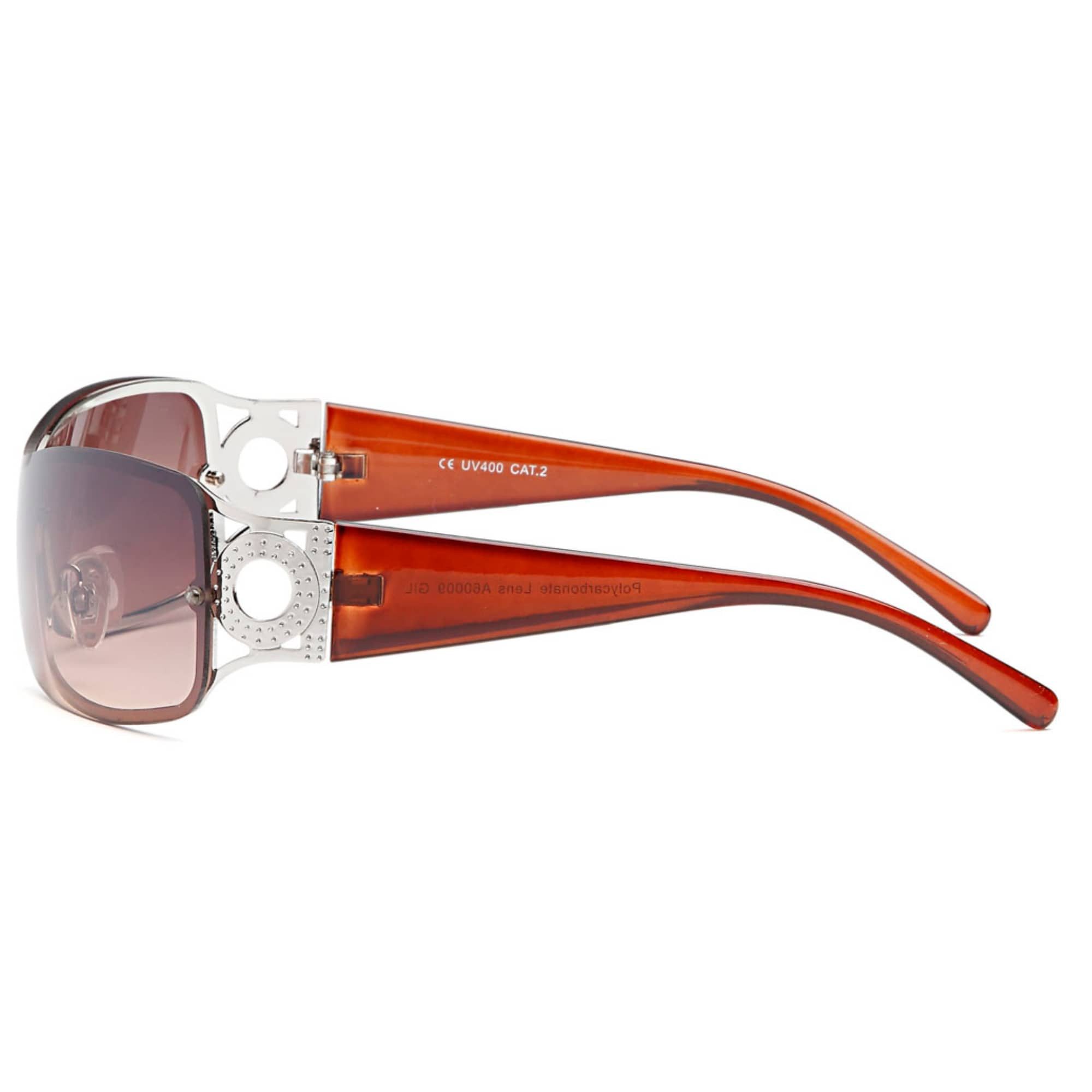 BEZLIT Eyewear Monoscheibensonnenbrille Damen Monoscheiben Sonnenbrille (1-St) mit verziertem Bügel