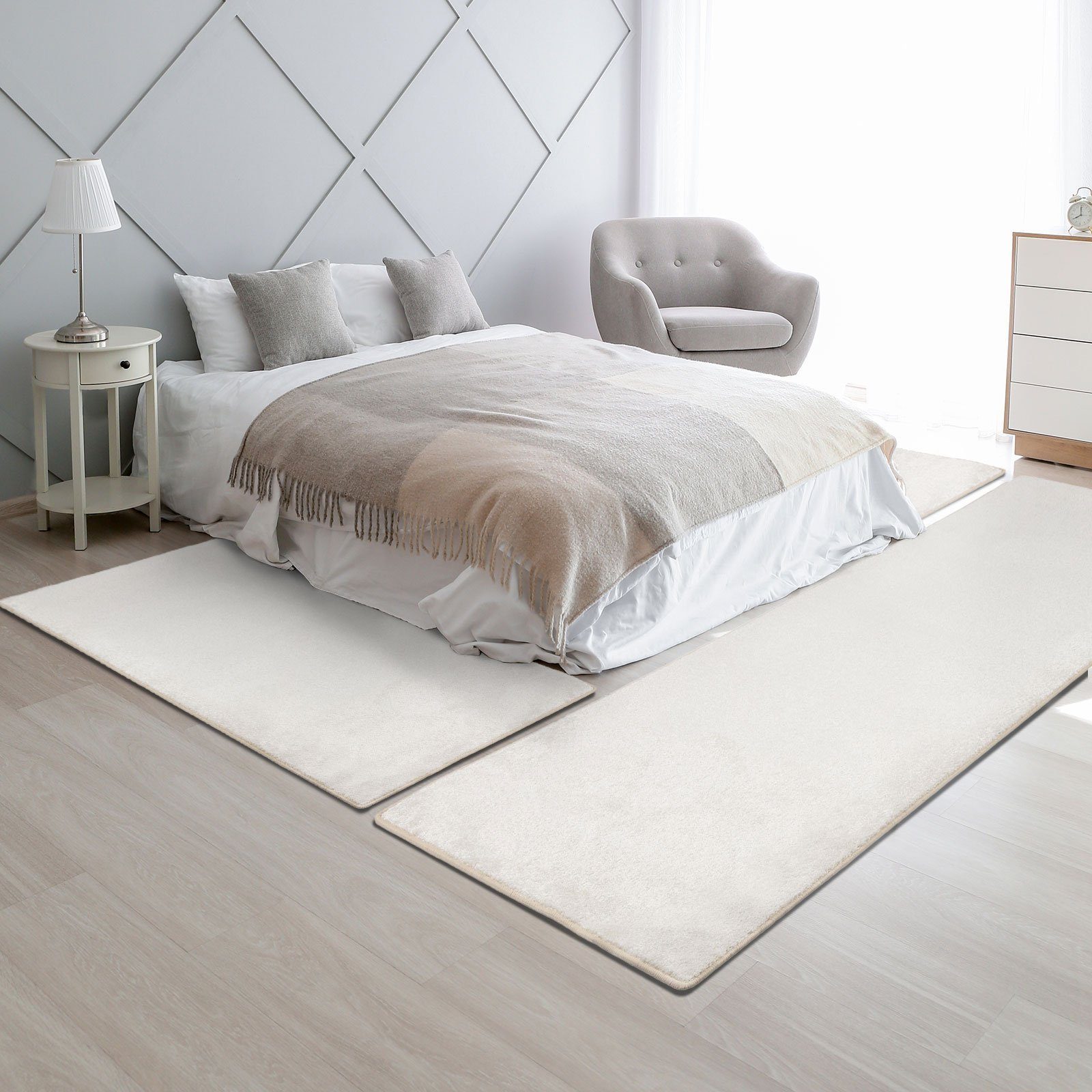 Floordirekt Hochflor-Bettumrandung Sundae Creme 20, 3 günstig online kaufen