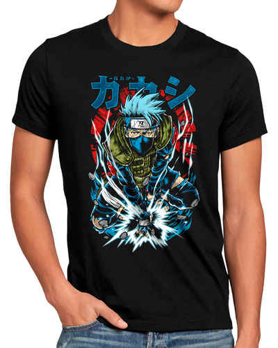 style3 Print-Shirt Herren T-Shirt Kakashi Power kakashi sasuke shikamaru naruto