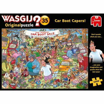 Jumbo Spiele Puzzle Wasgij Original 35 - Flohmarkt-Chaos! 1000 Teile, 1000 Puzzleteile