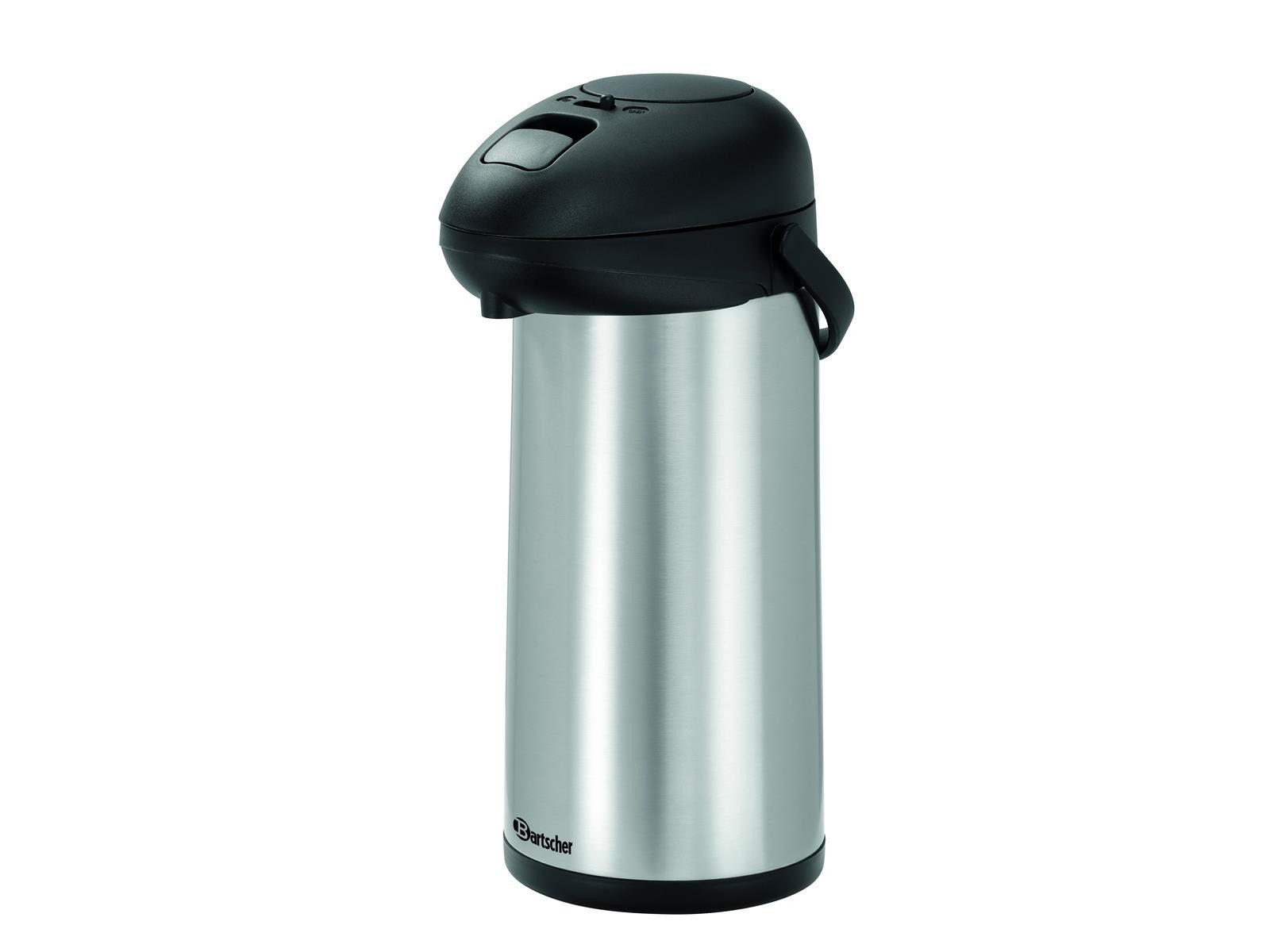 Bartscher Pump-Isolierkanne Isolierpumpkanne 5L, 5 Liter, Edelstahl, 150993