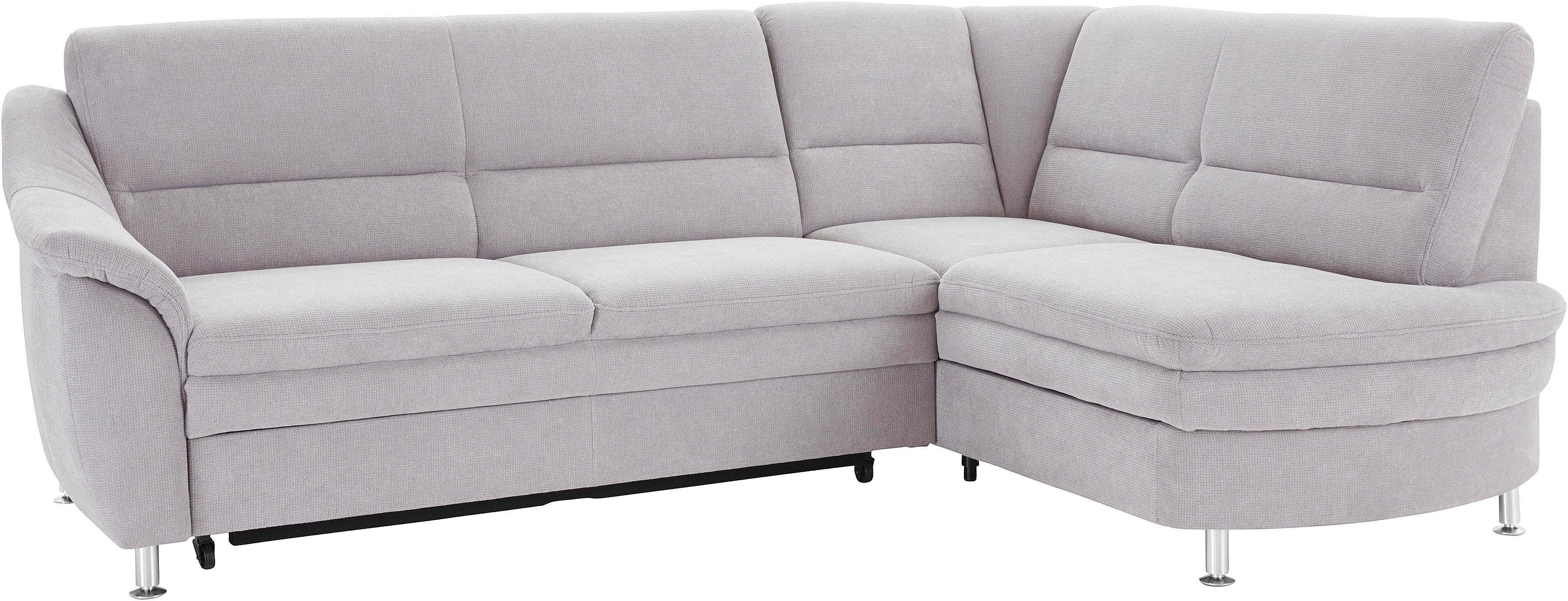 sit&more Ecksofa Cardoso L-Form, mit Federkern, wahlweise mit Schlaffunktion und Schubkasten