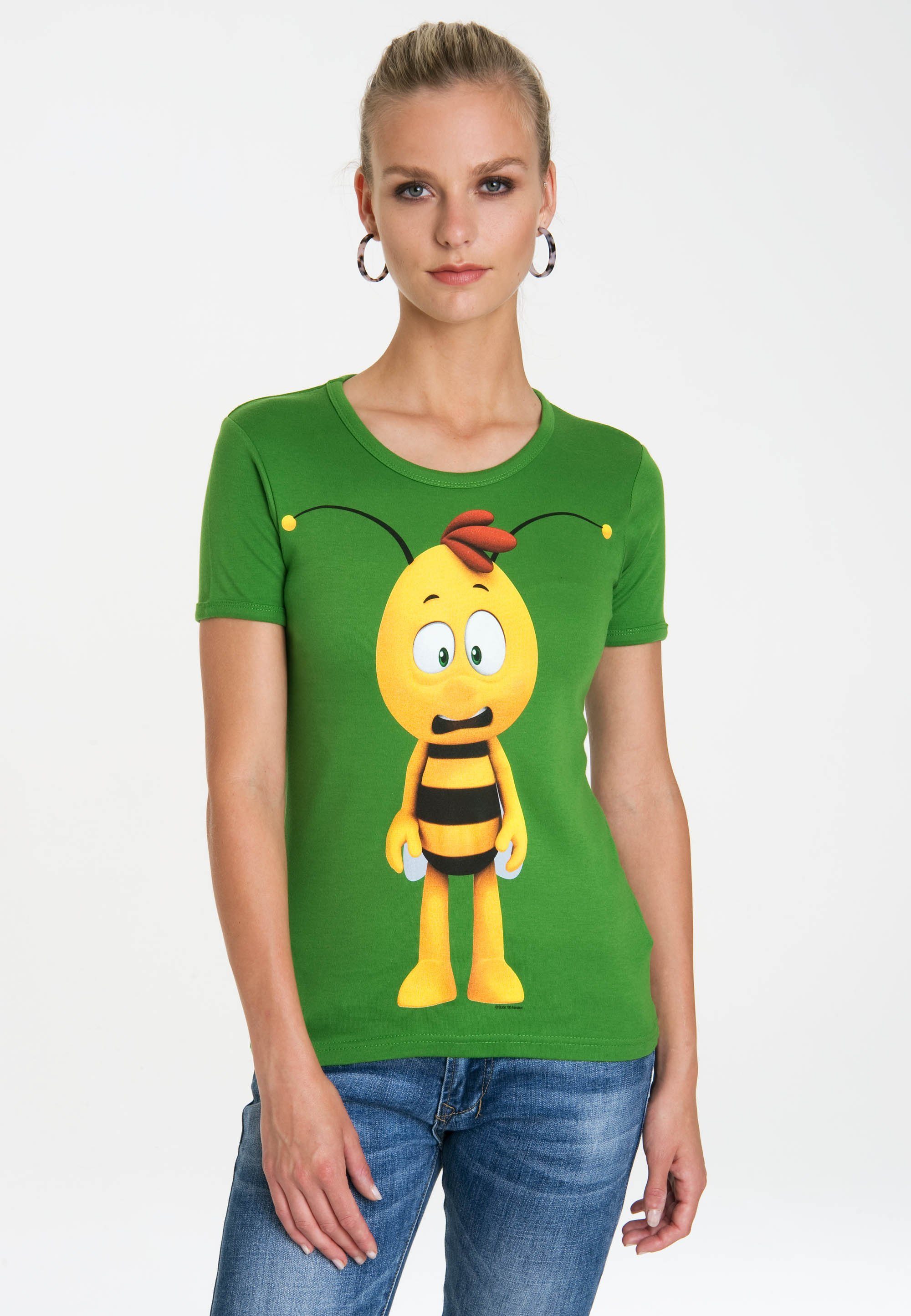 LOGOSHIRT T-Shirt Die Biene Maja - Willi 3D mit lizenziertem Originaldesign | T-Shirts