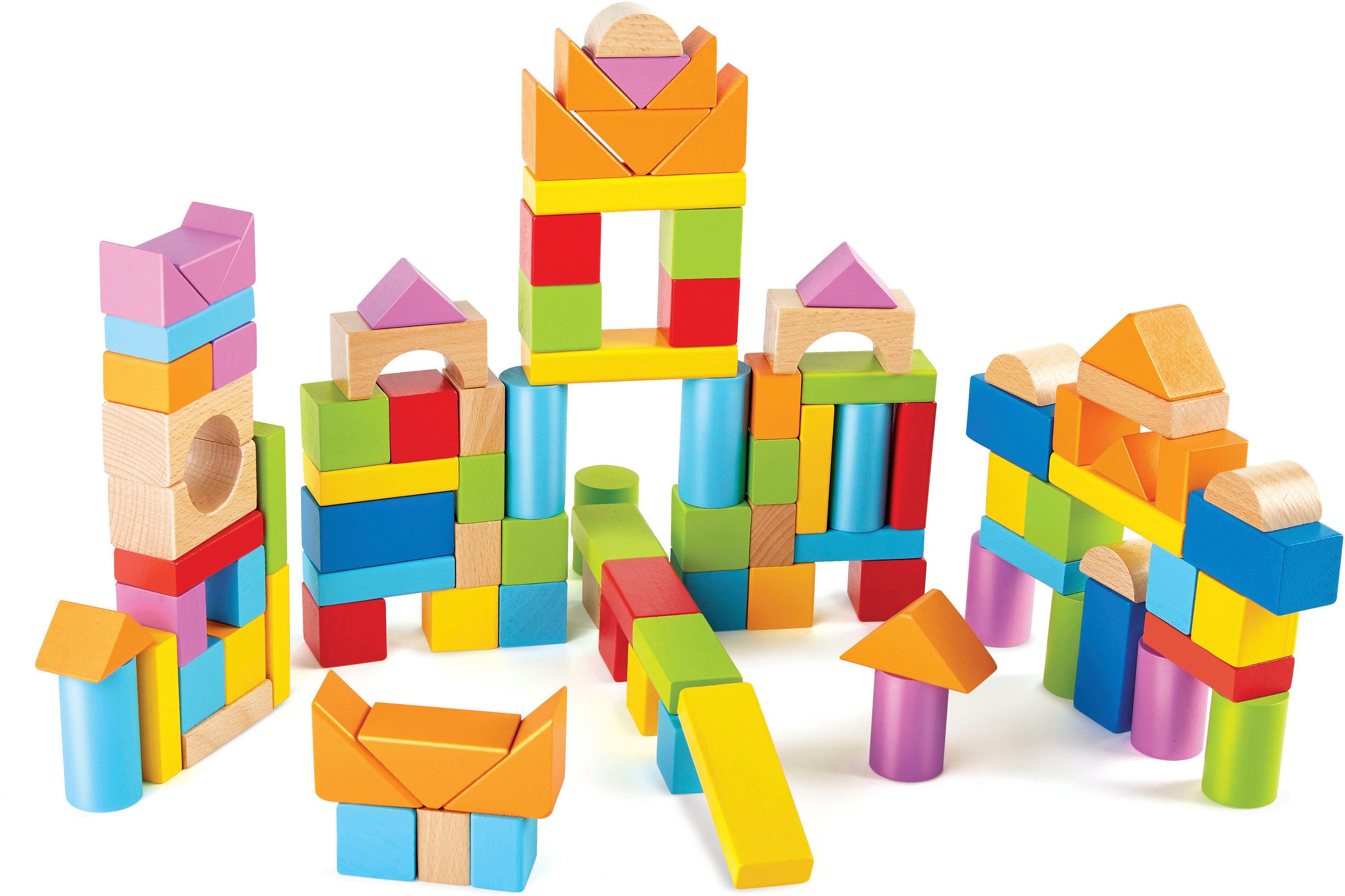 Hape Wunderbare Holzbausteine Spielbausteine, (101 St), aus Holz